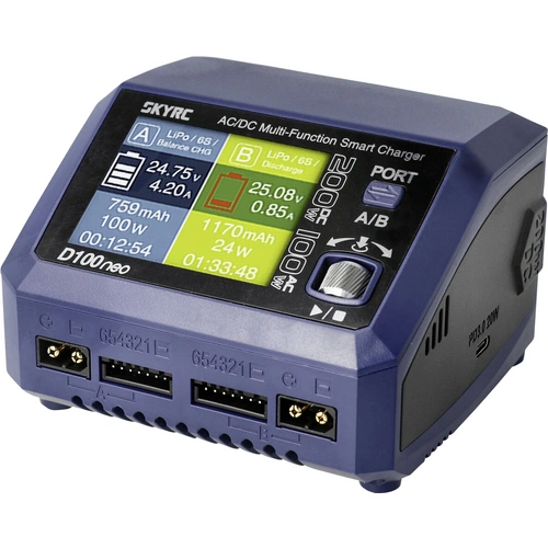 SKYRC D100 Neo Modellbau-Ladegerät 10A Blei, LiFePO, LiHV, LiIon, LiPo, NiCd, NiMH SKYRC D100 Neo Modellbau-Ladegerät 10A Blei, LiFePO, LiHV, LiIon, LiPo, NiCd, NiMH