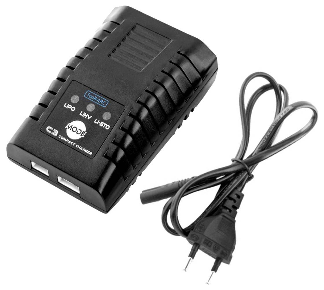 Toolkit RC C3 Modellbau-Ladegerät 2.2A LiPo, LiFePO, LiIon, LiHV