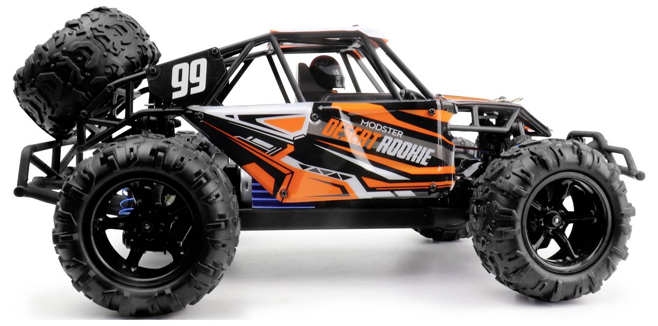 MODSTER Desert Rookie Orange Brushed 1:18 RC Modellauto Elektro Buggy Allradantrieb (4WD) RtR 2,4GHz inkl. Akku und Ladekabel