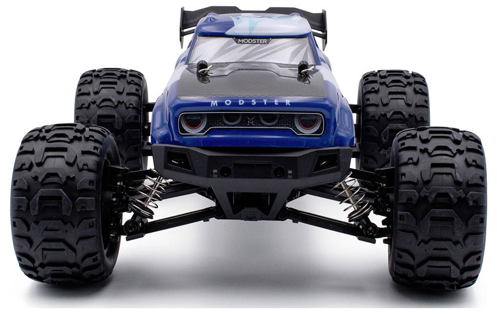 MODSTER XGT blau Blau Brushed 1:16 RC Modellauto Elektro Monstertruck Allradantrieb (4WD) RtR 2,4GHz inkl. Akku und Ladekabel