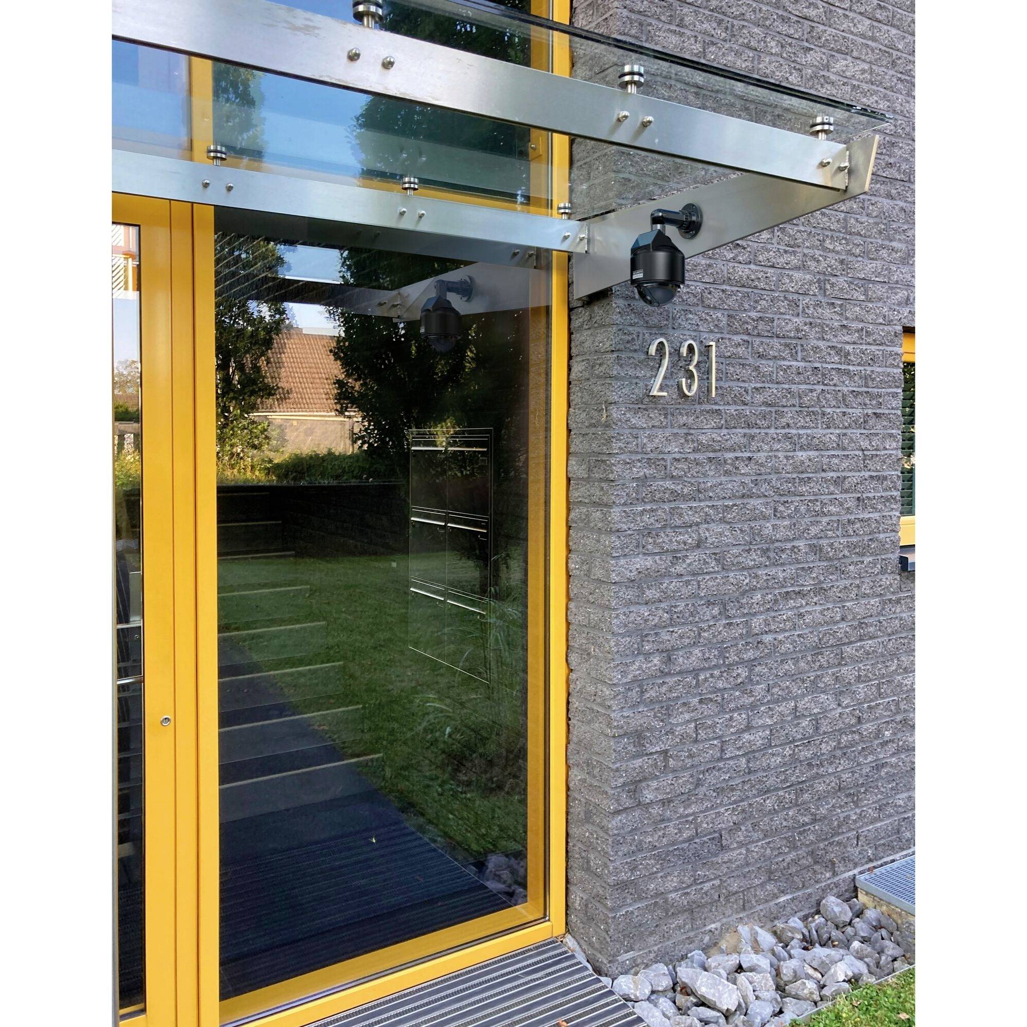 Basi 1000-0312 Kamera-Attrappe mit blinkender LED, mit Solarmodul