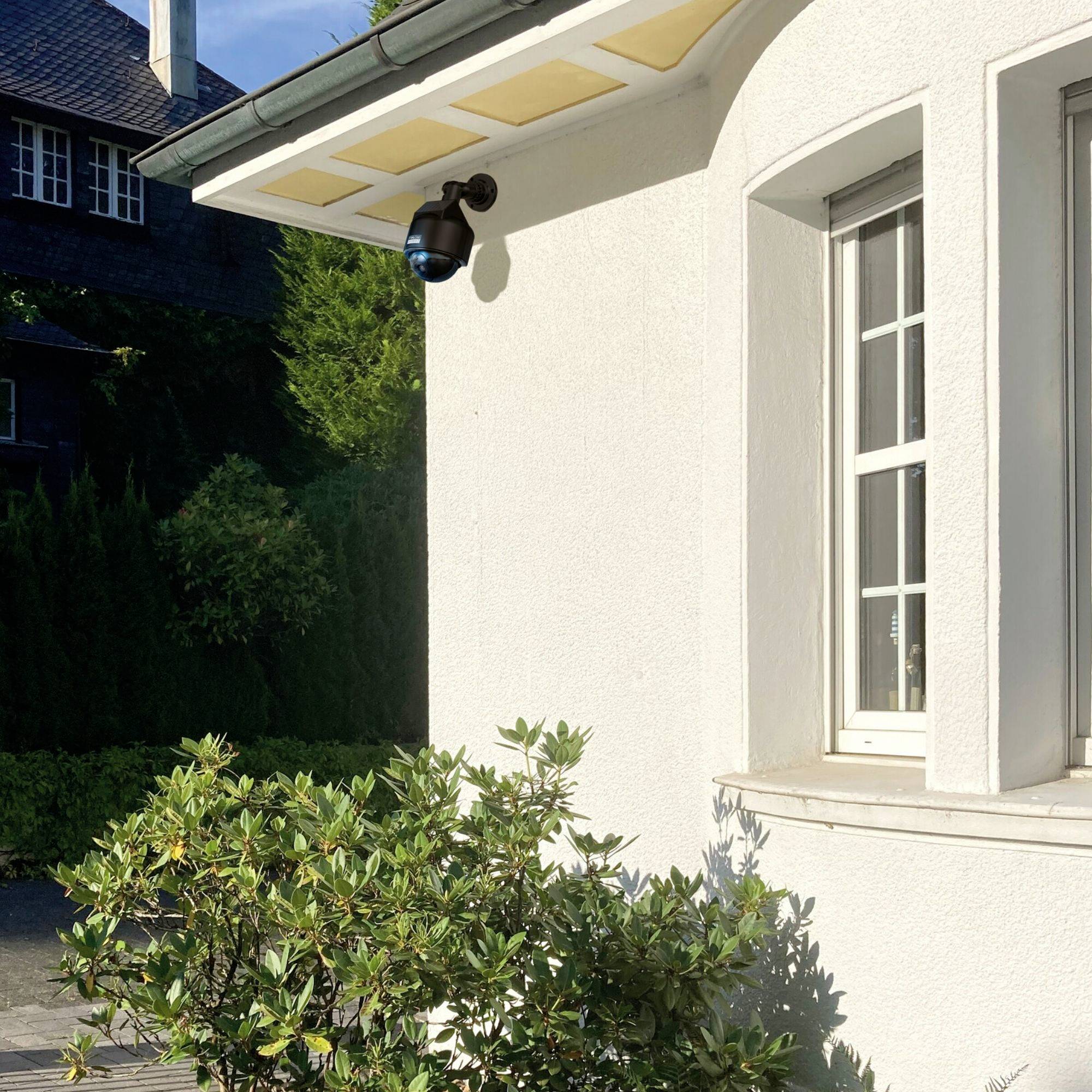 Basi 1000-0312 Kamera-Attrappe mit blinkender LED, mit Solarmodul