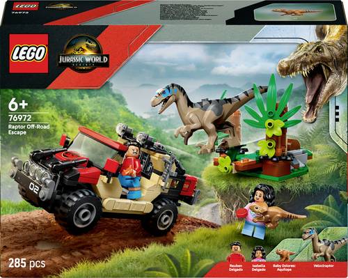 76972 LEGO® JURASSIC WORLD™ Raptor: Verfolgungsjagd mit dem Geländewagen