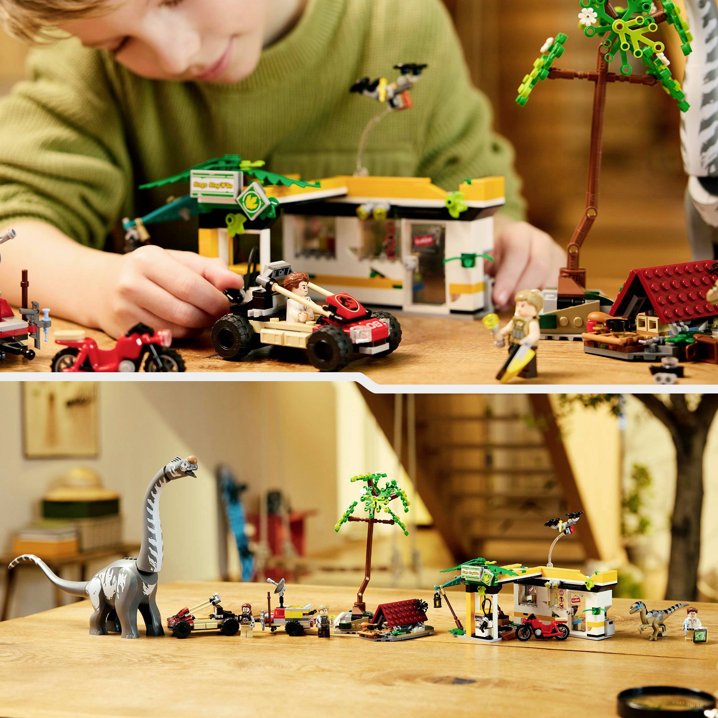 76973 LEGO® JURASSIC WORLD™ Raptor & Titanosaurus: Große Fährtensuche