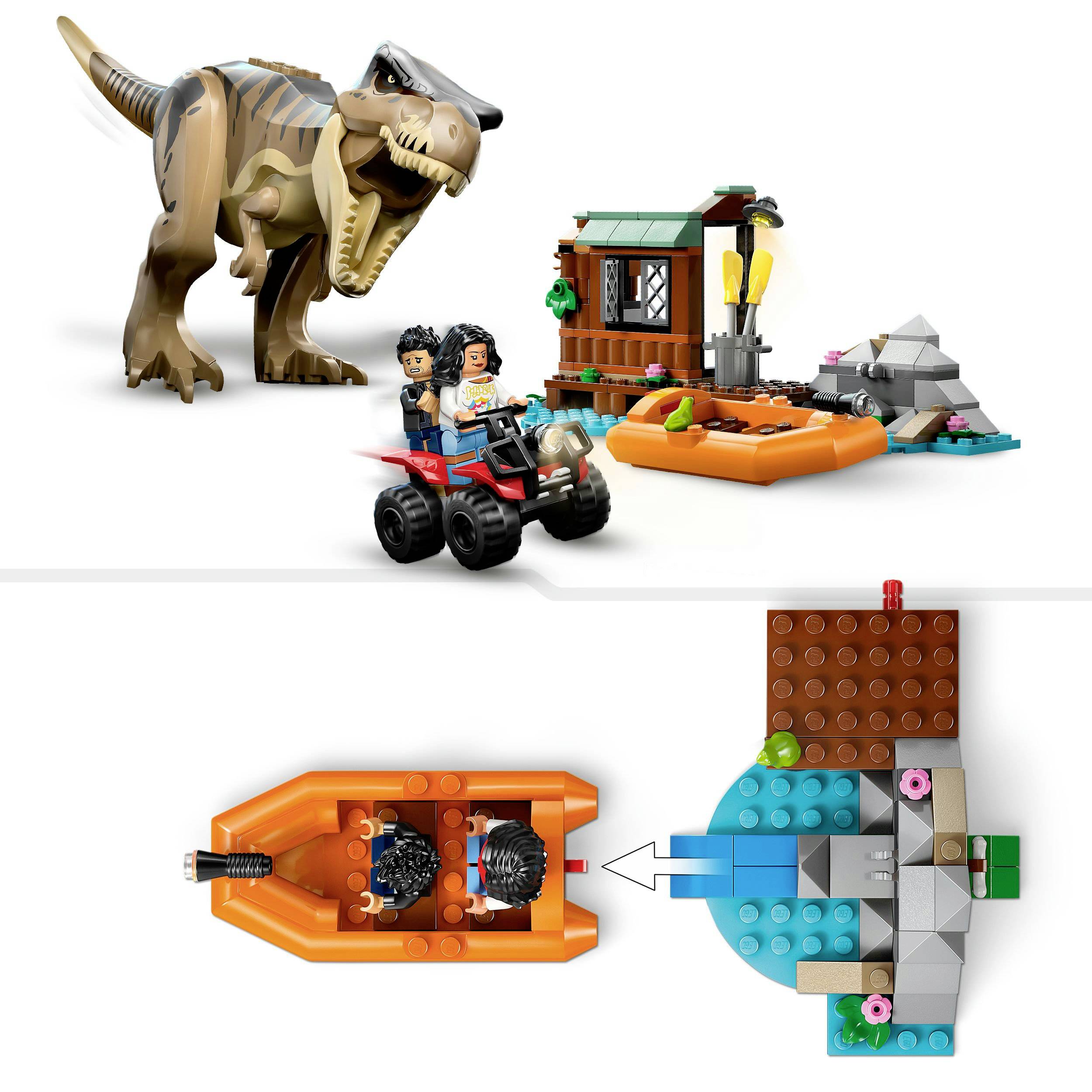 76975 LEGO® JURASSIC WORLD™ Flucht vor dem T.Rex