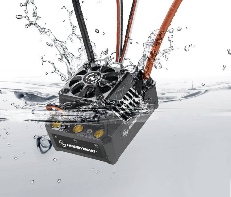 Hobbywing Ezrun MAX6 Automodell Brushless Fahrtregler Belastbarkeit (max. A): 1050A Motorlimit (Turns) num: 5892