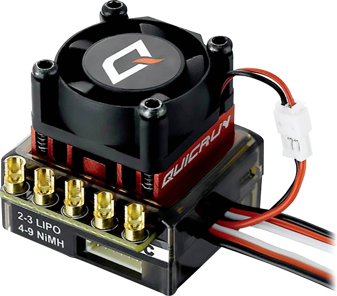 Hobbywing QuicRun 10BL60 60A Automodell Brushless Fahrtregler Belastbarkeit (max. A): 360A