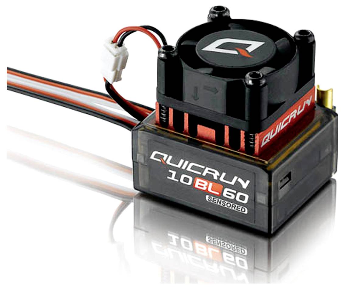 Hobbywing QuicRun 10BL60 60A Automodell Brushless Fahrtregler Belastbarkeit (max. A): 360A