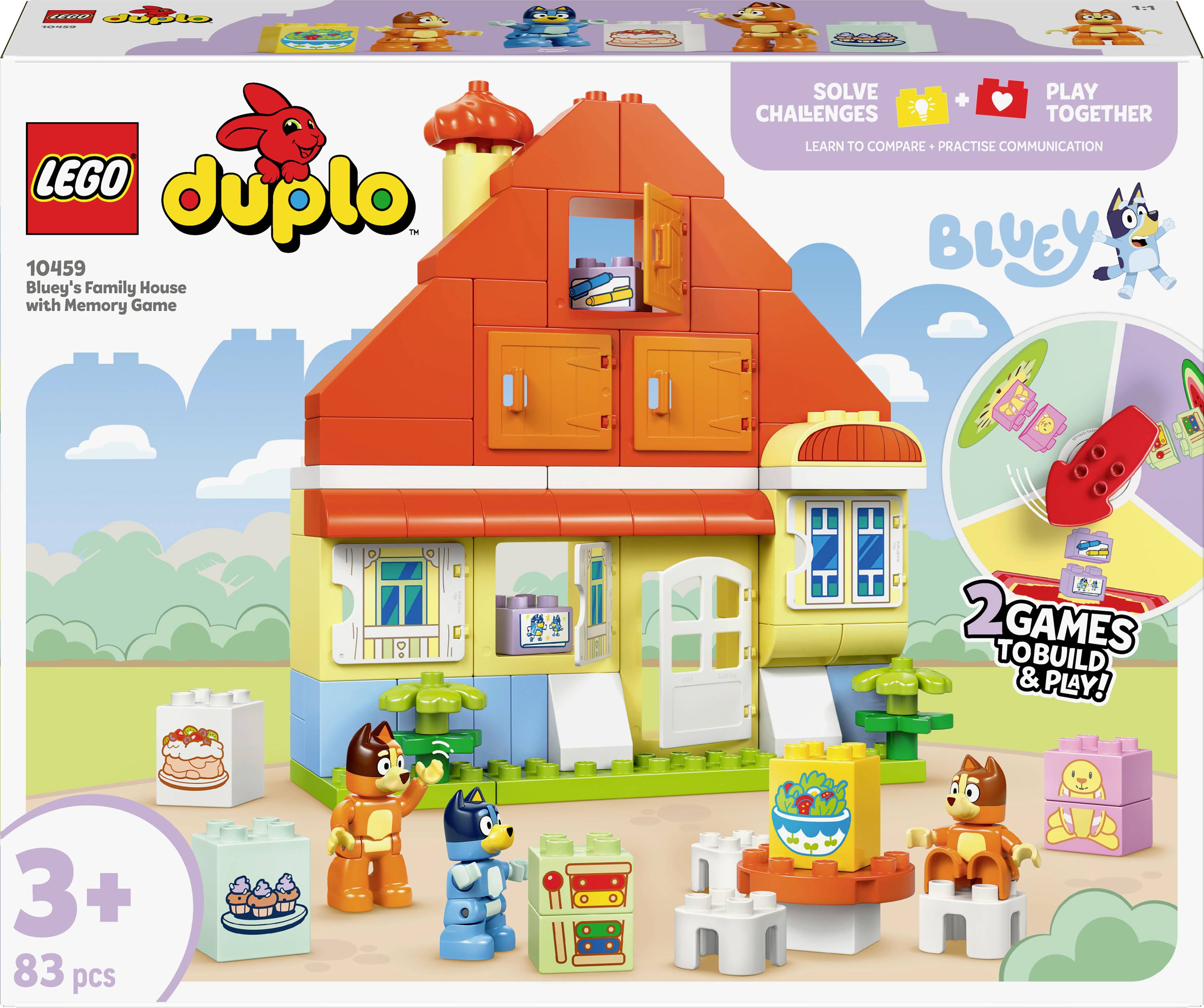 10459 LEGO® DUPLO Bluey Blueys Familienhaus mit Memory-Spiel