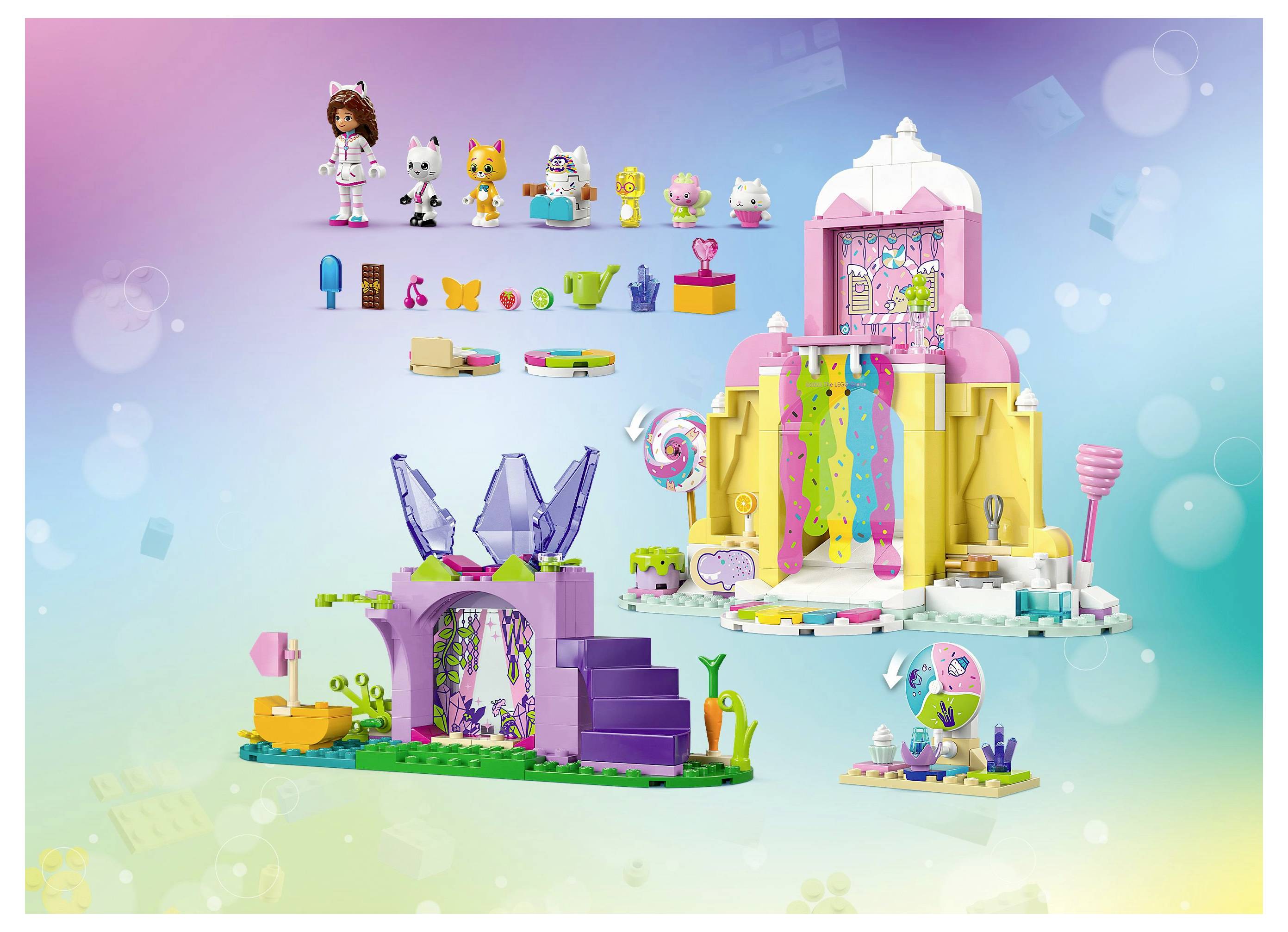 11205 LEGO® Gabby’s Dollhouse Zuckerguss-Gebirge und Kätzchen-Garten