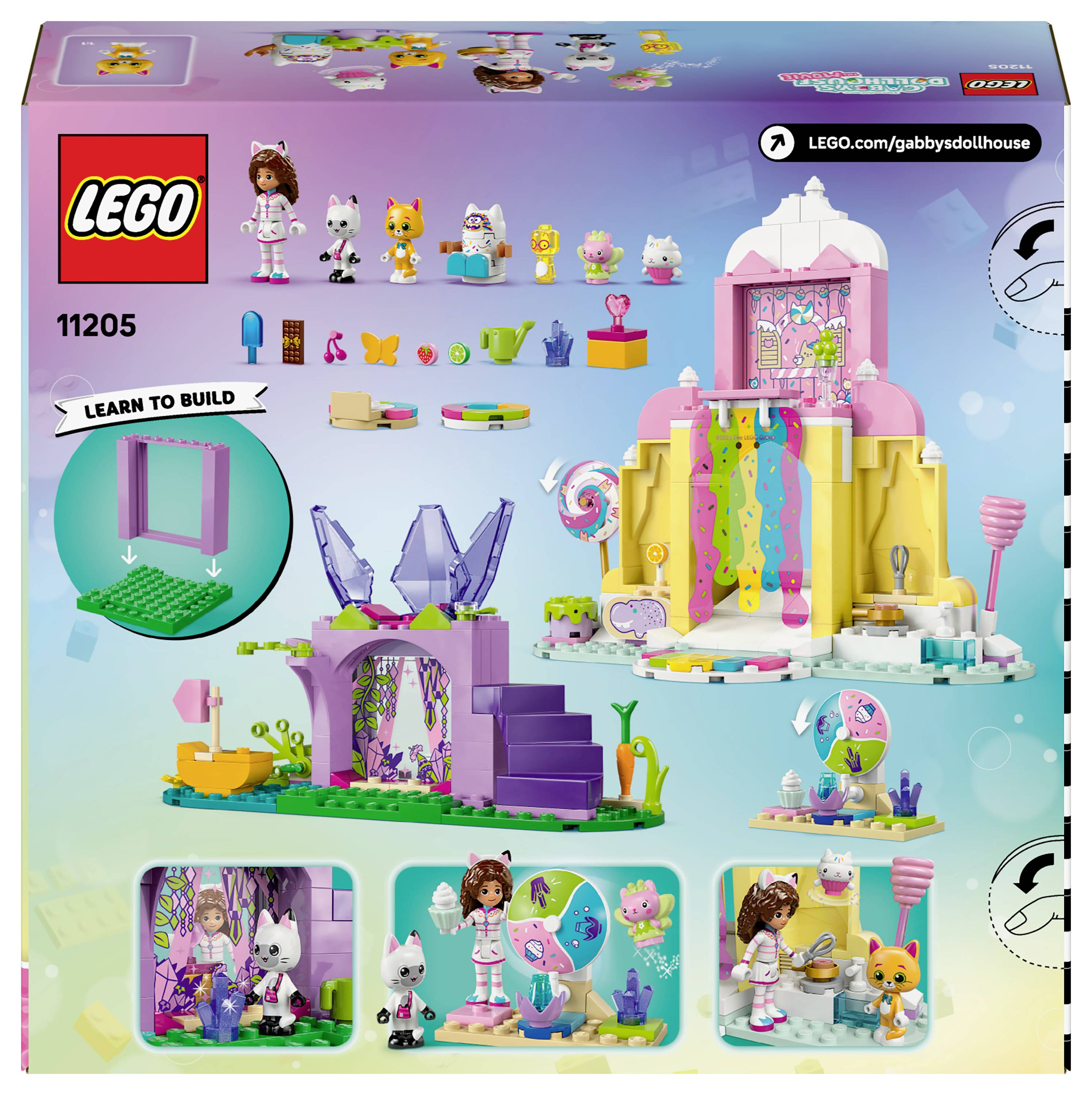 11205 LEGO® Gabby’s Dollhouse Zuckerguss-Gebirge und Kätzchen-Garten