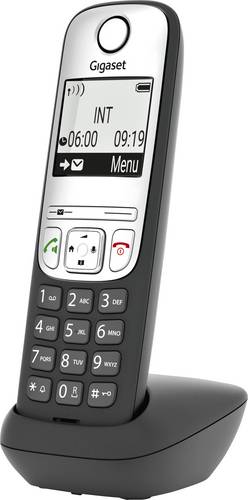 Gigaset A690HX DECT/GAP Schnurloses Telefon analog Freisprechen, für Hörgeräte kompatibel Schwarz