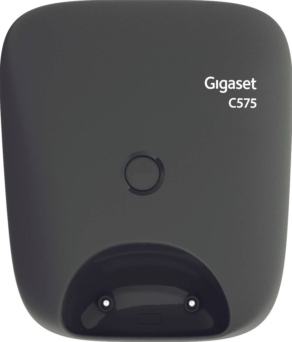 Gigaset C575HX DECT/GAP Schnurgebundenes Telefon, analog Babyphone, Freisprechen, für Hörgeräte kompatibel Schwarz