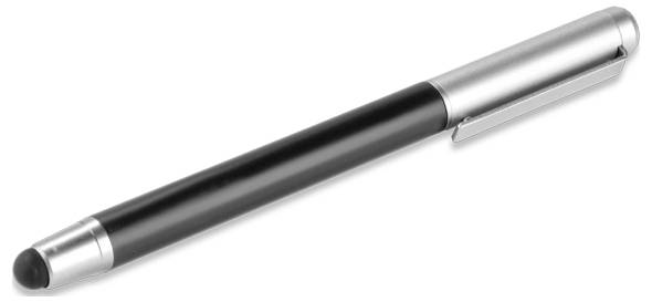 4Smarts Eingabestift 2in1 schwarz, Stylu Touchpen Schwarz, Silber