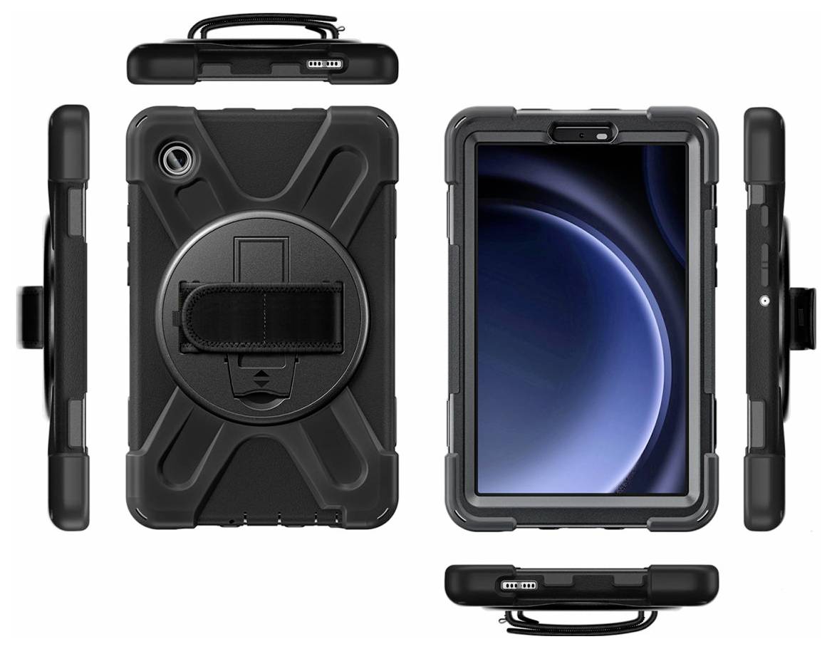 4Smarts Rugged Case Grip für Samsung Gal Tablet-Cover Samsung Galaxy Tab A9 22,1cm (8,7") Schwarz