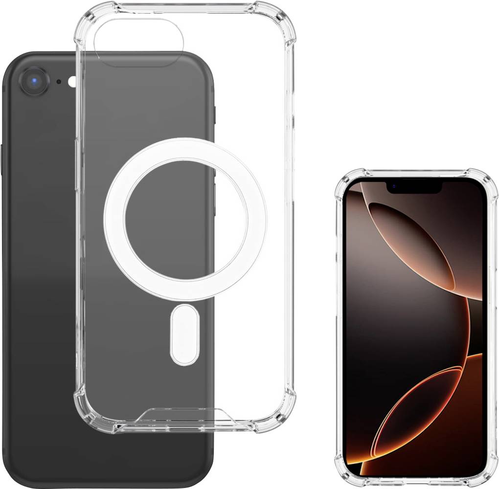 4Smarts Hybrid Case Ibiza Cover Apple iPhone 16e Transparent MagSafe kompatibel 541361