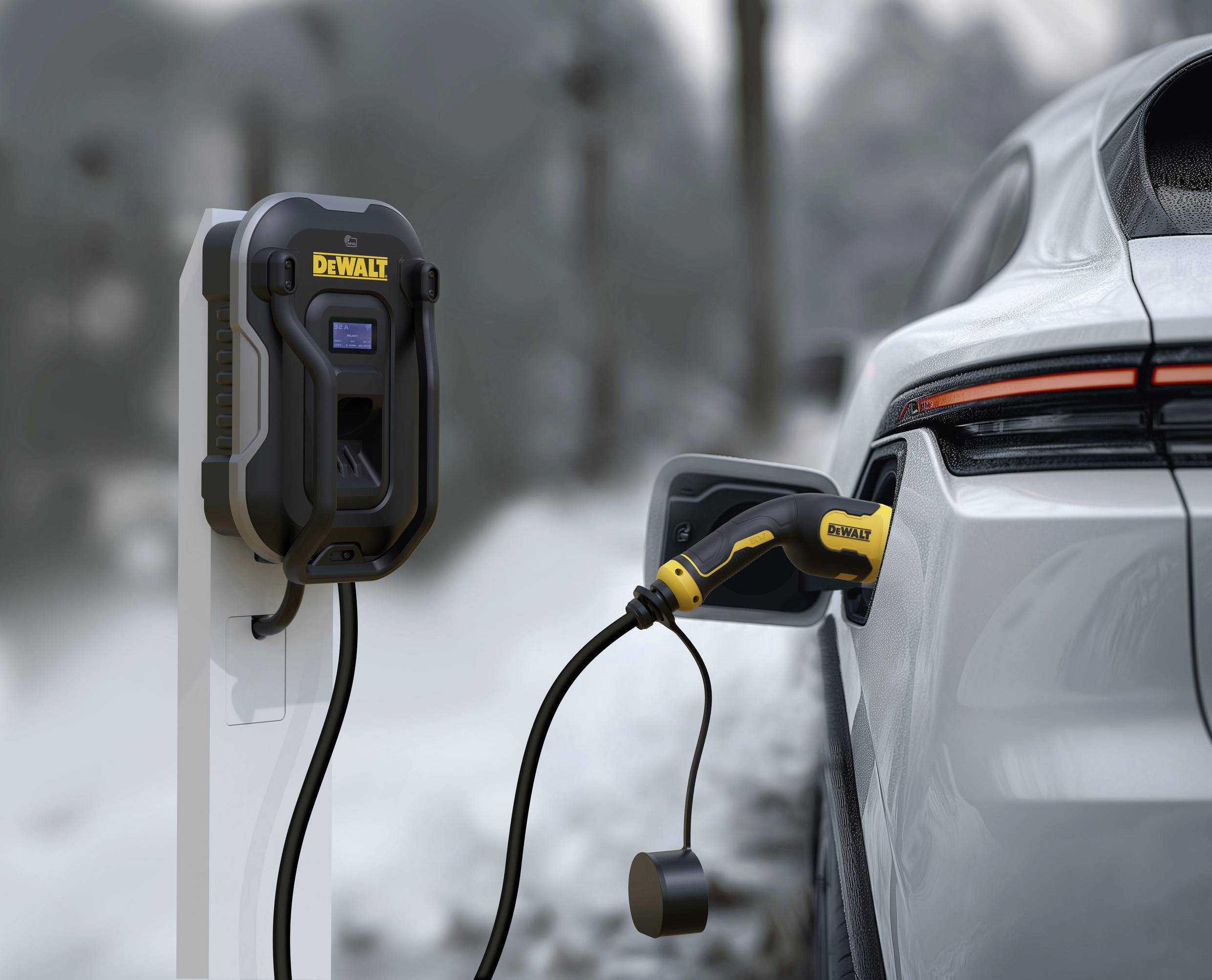 DEWALT EV200D-32W-22C Wallbox Typ 2 Mode 3 32 A 22 kW RFID, App