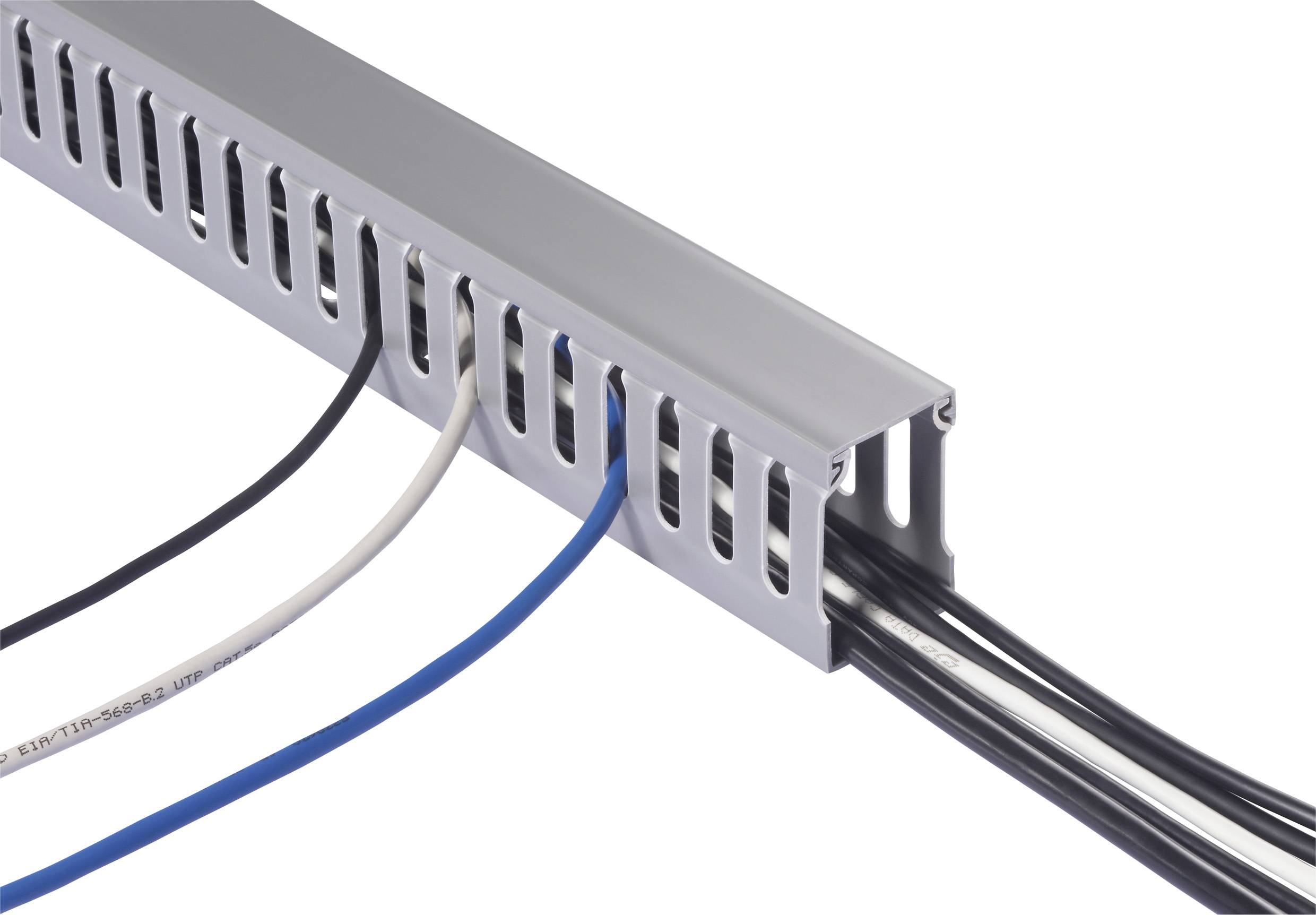 Sygonix SY-6801160 Verdrahtungskanal (L x B x H) 2000 x 25 x 40mm 5 St. Grau