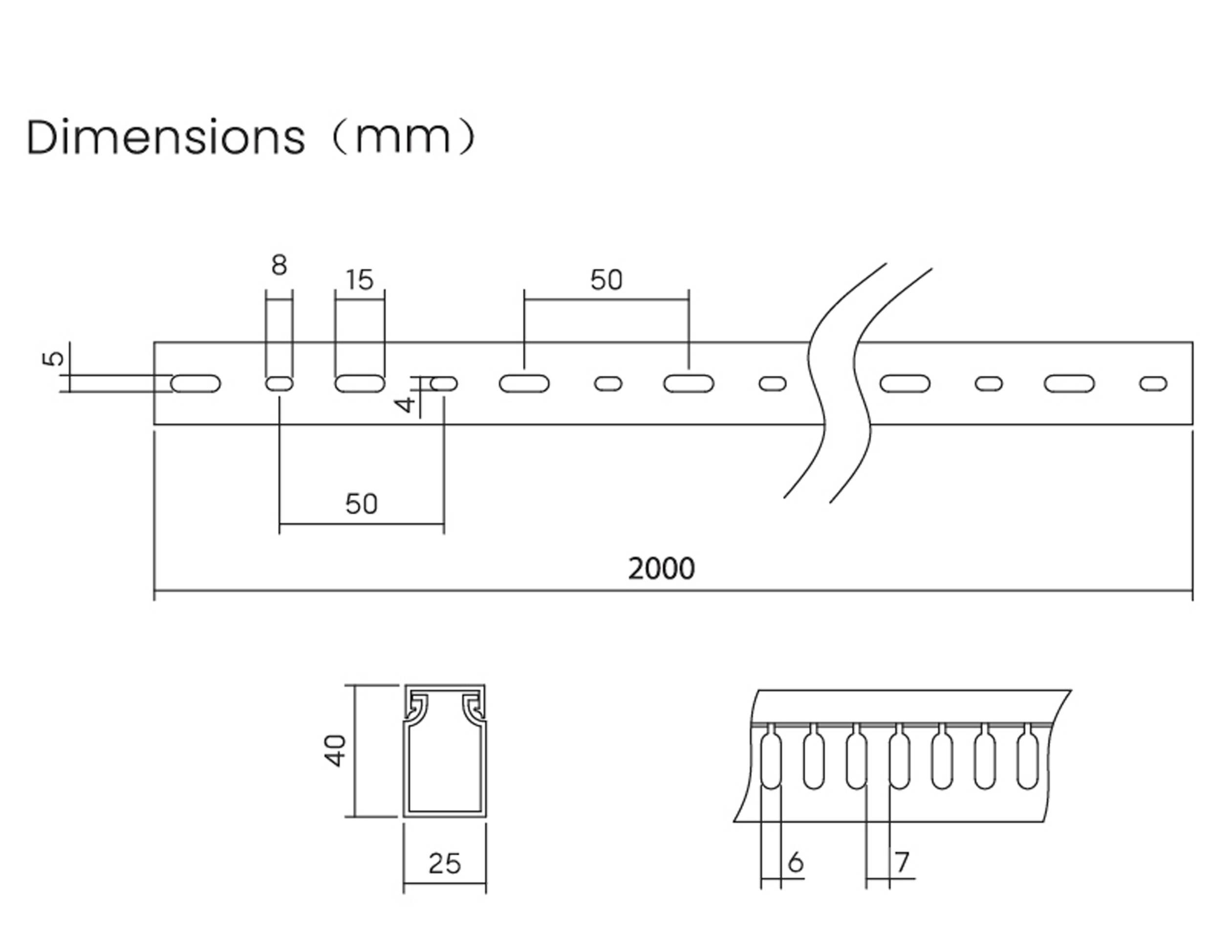 Sygonix SY-6801160 Verdrahtungskanal (L x B x H) 2000 x 25 x 40mm 5 St. Grau