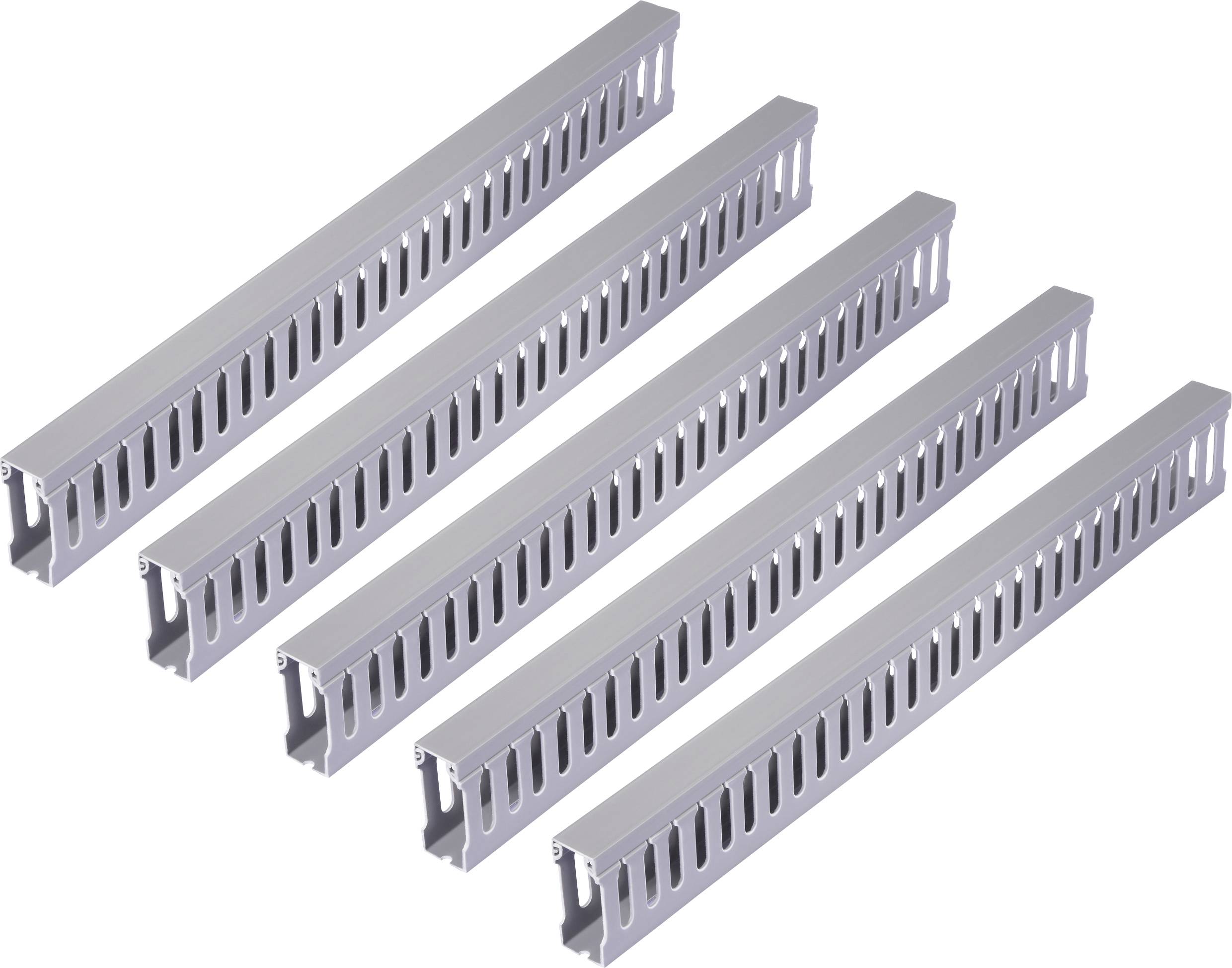 Sygonix SY-6801166 Verdrahtungskanal (L x B x H) 2000 x 25 x 60mm 5 St. Grau