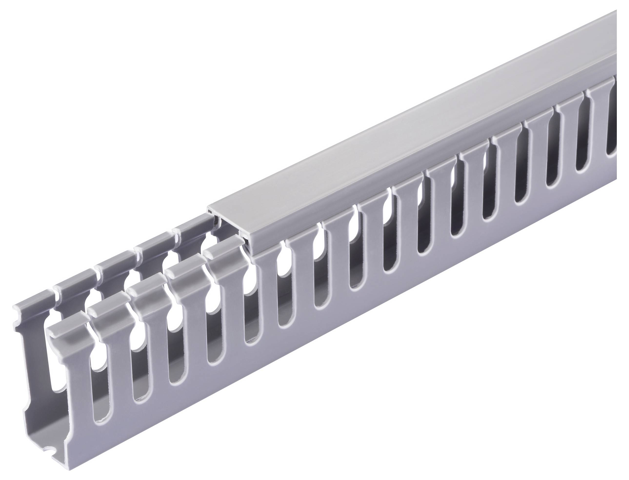 Sygonix SY-6801166 Verdrahtungskanal (L x B x H) 2000 x 25 x 60mm 5 St. Grau