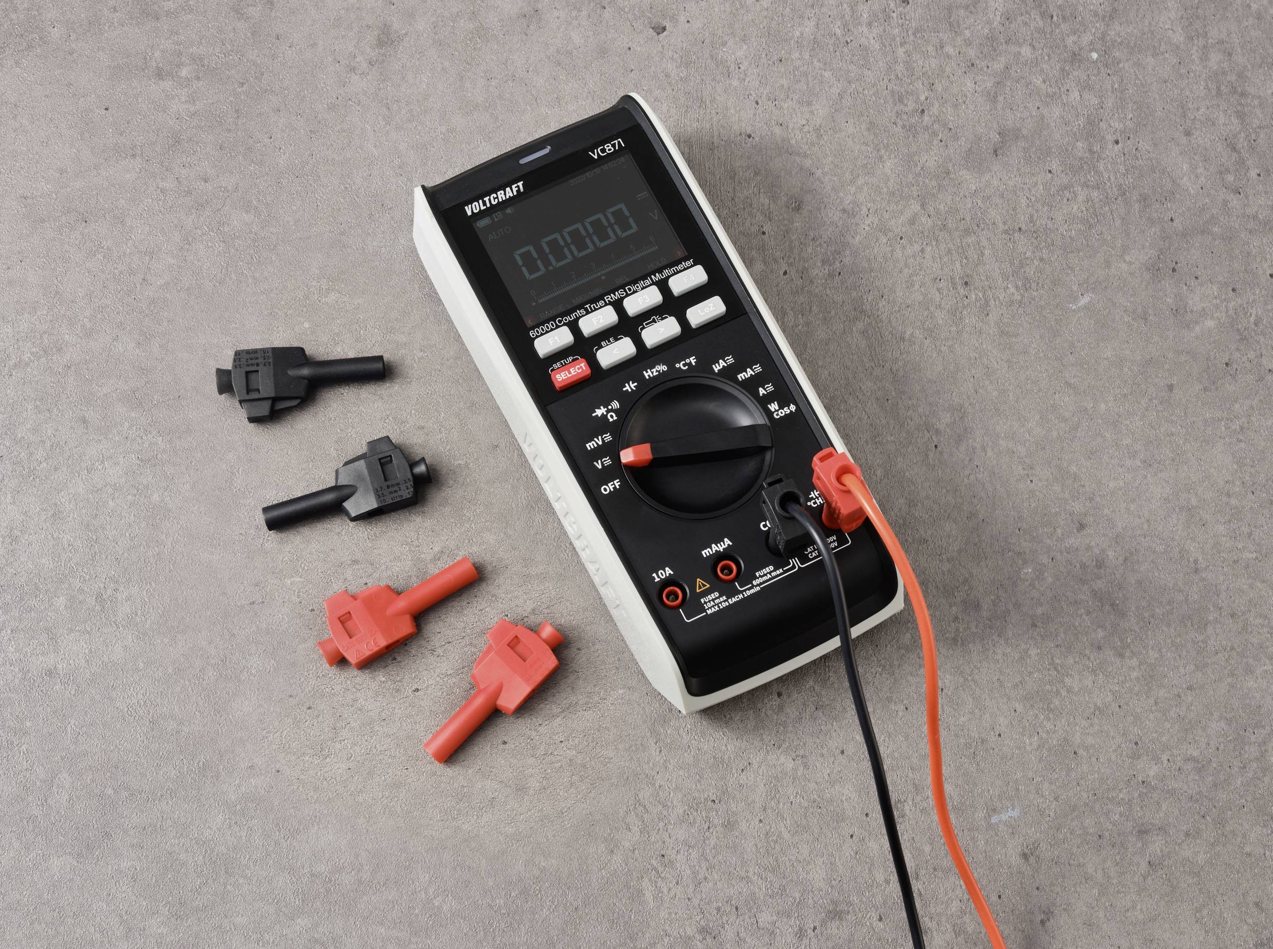 VOLTCRAFT MP-4 Laborstecker mit Klemmanschluss Stecker, gerade Stift-Ø: 4mm Rot Bulk