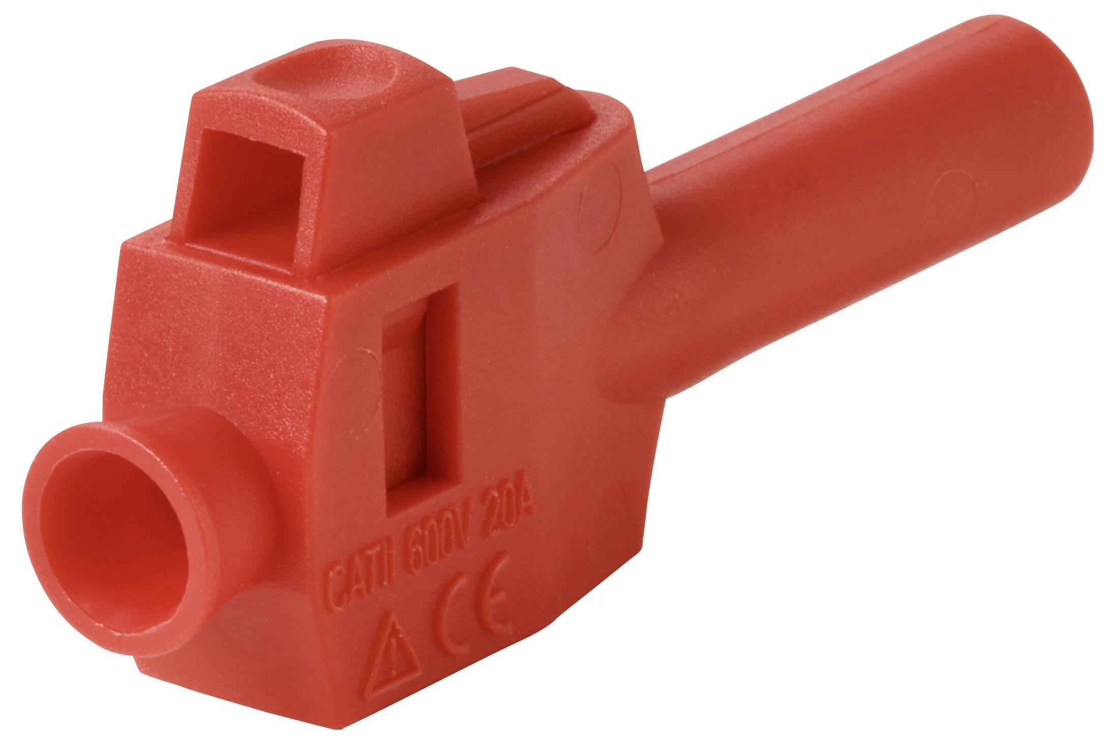 VOLTCRAFT MP-4 Laborstecker mit Klemmanschluss Stecker, gerade Stift-Ø: 4mm Rot Bulk