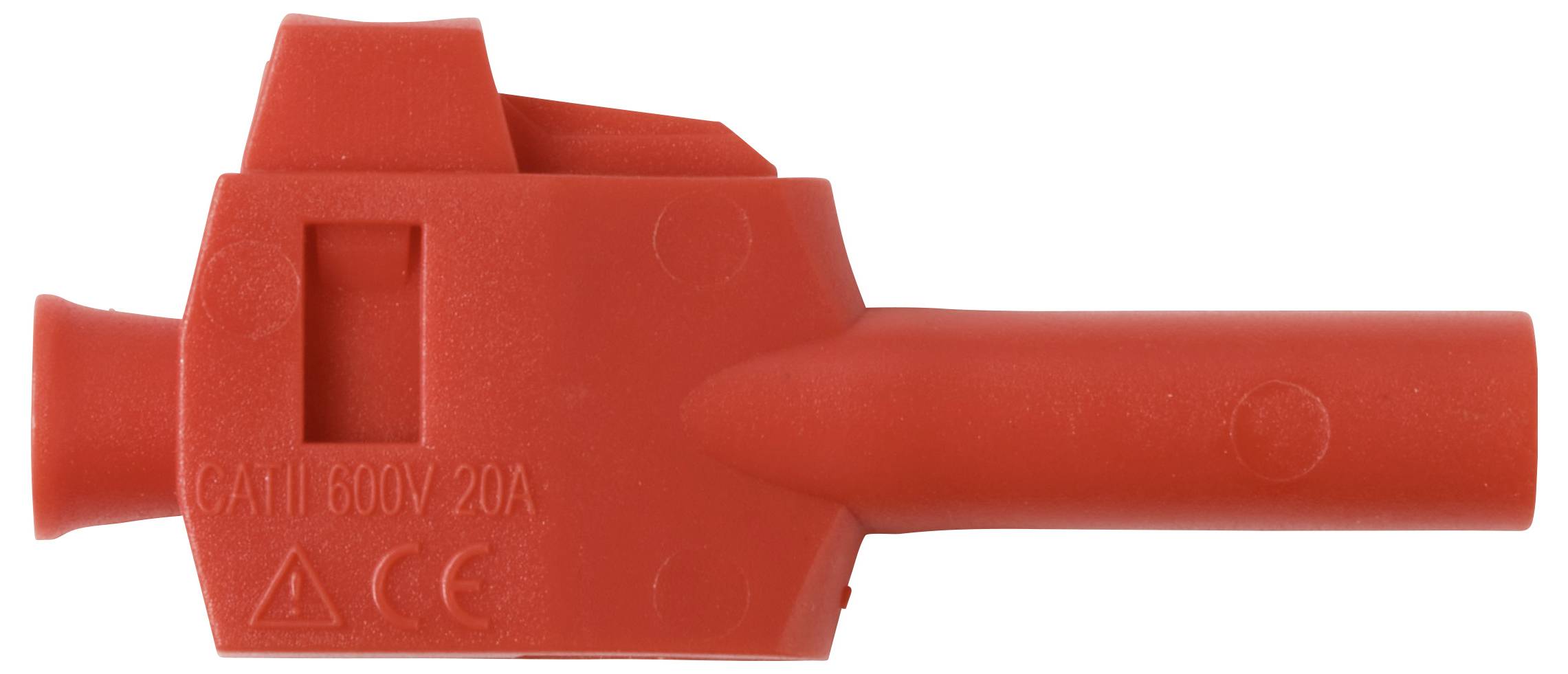 VOLTCRAFT MP-4 Laborstecker mit Klemmanschluss Stecker, gerade Stift-Ø: 4mm Rot 50 St. Box