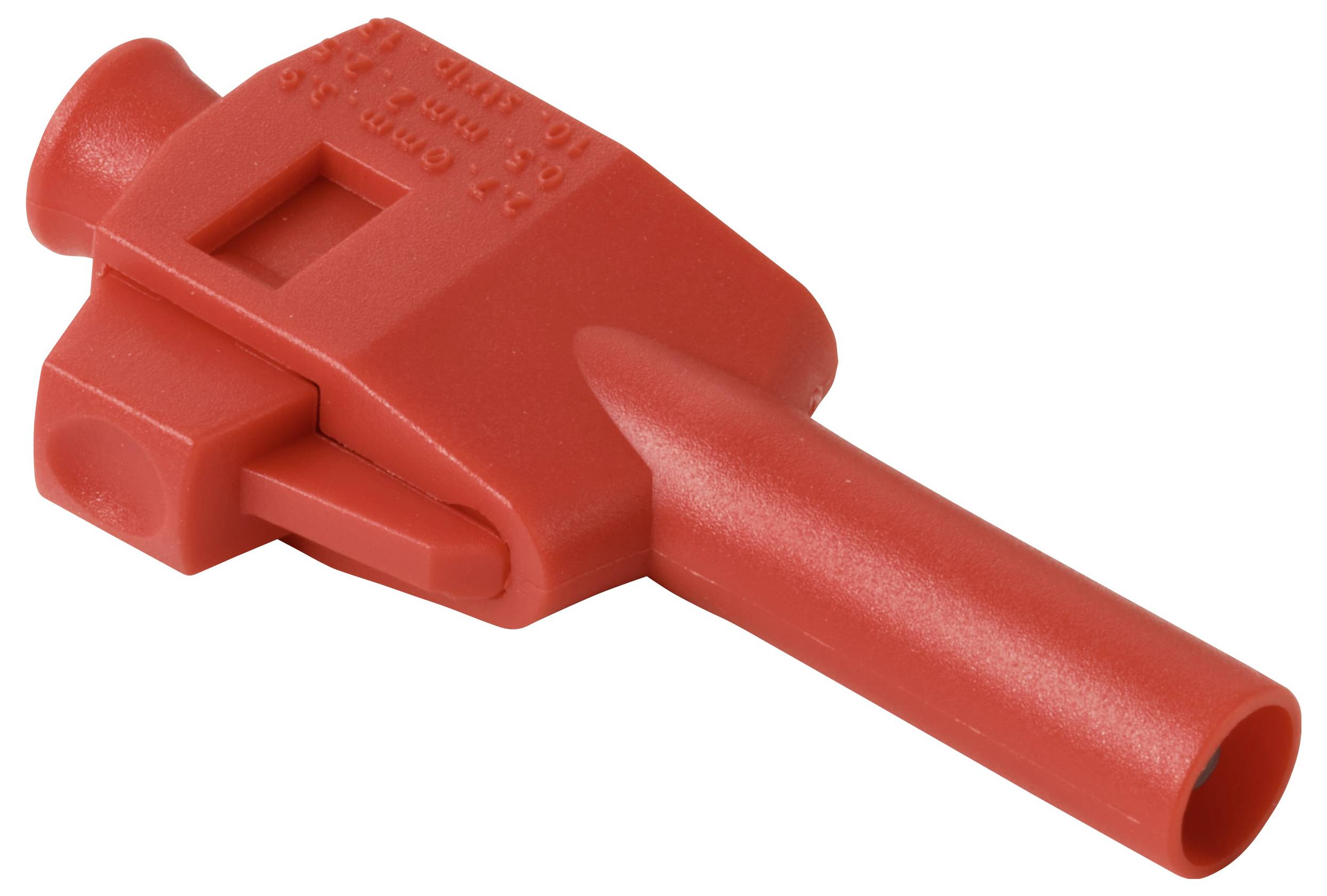 VOLTCRAFT MP-4 Laborstecker mit Klemmanschluss Stecker, gerade Stift-Ø: 4mm Rot 1 St. Bulk