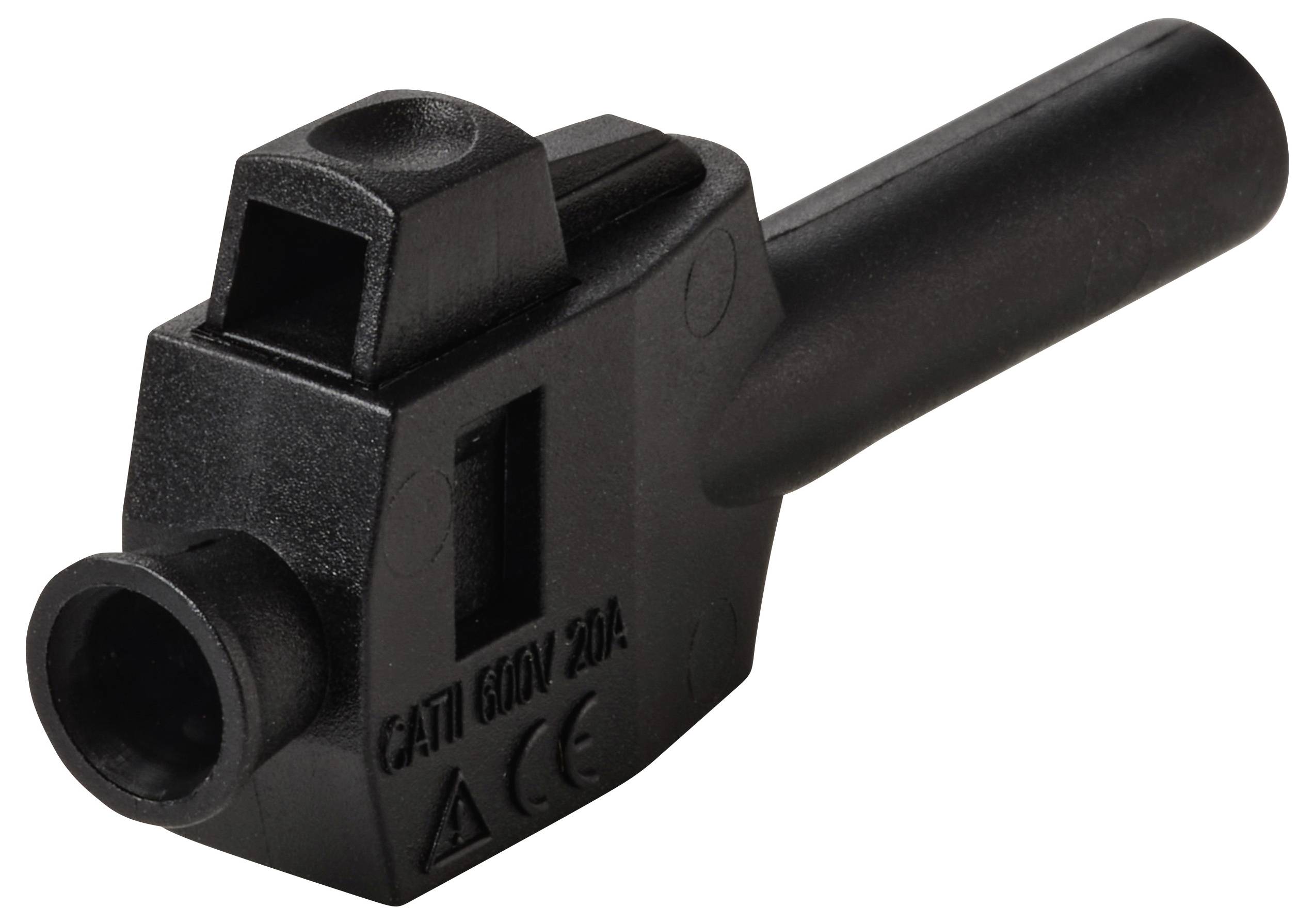 VOLTCRAFT MP-4 Laborstecker mit Klemmanschluss Stecker, gerade Stift-Ø: 4mm Schwarz 50 St. Box