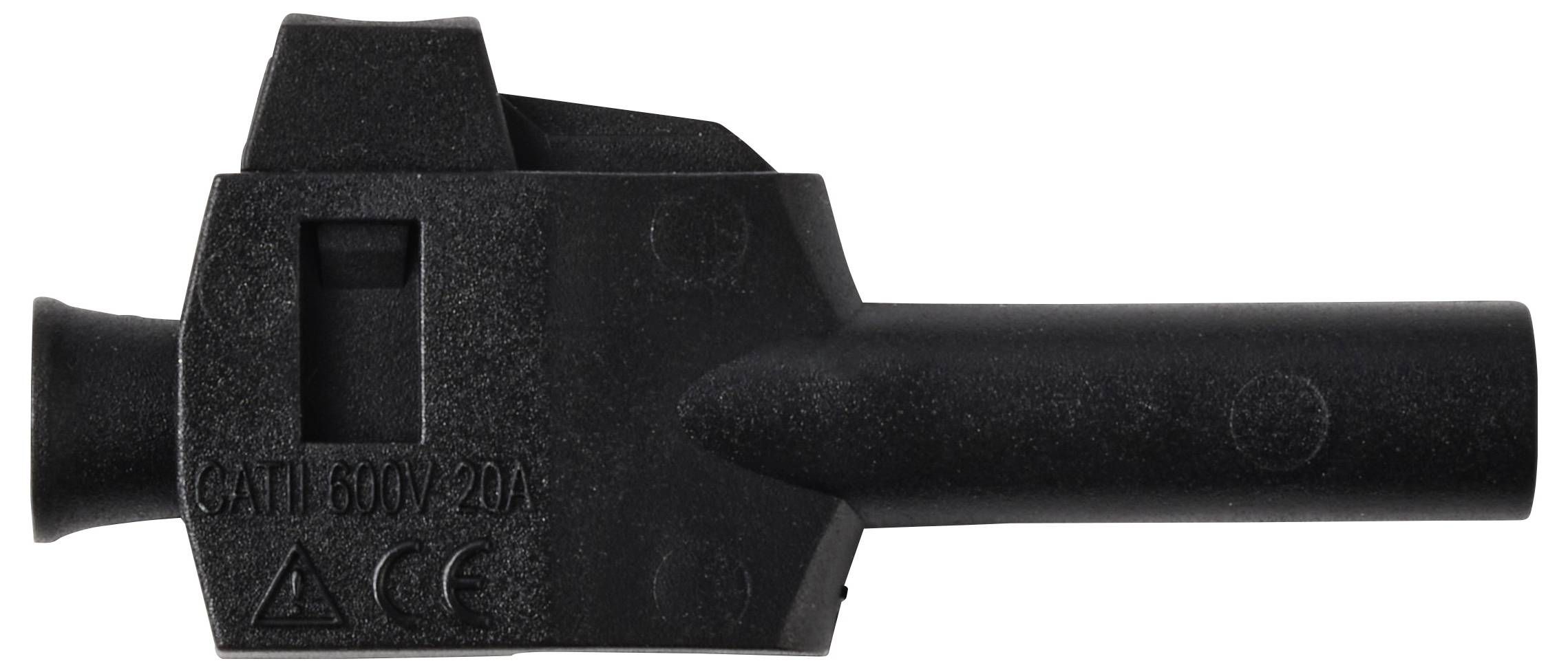 VOLTCRAFT MP-4 Laborstecker mit Klemmanschluss Stecker, gerade Stift-Ø: 4mm Schwarz 50 St. Box