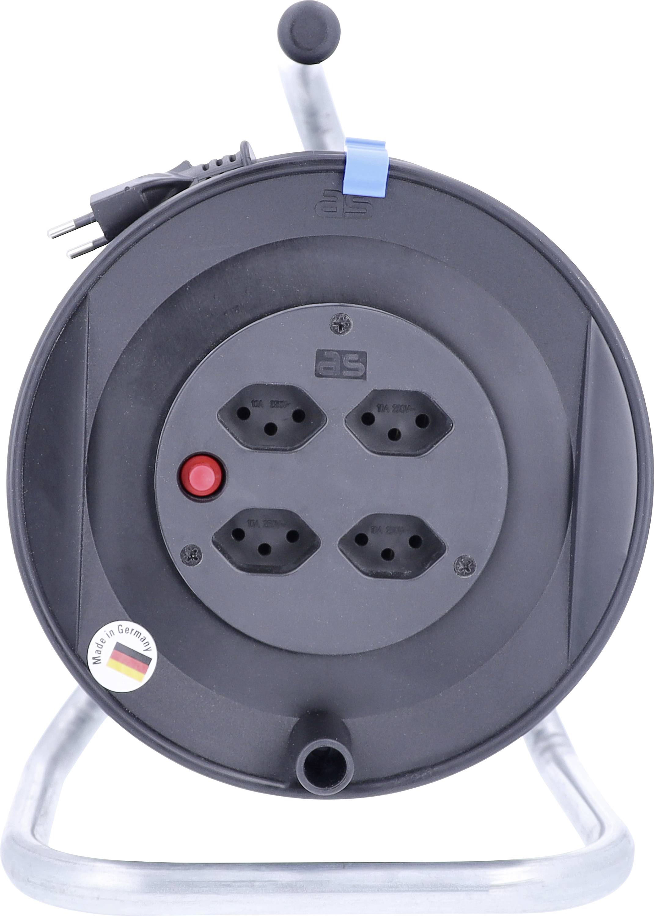 AS Schwabe 711104 Kabeltrommel 25m Schwarz