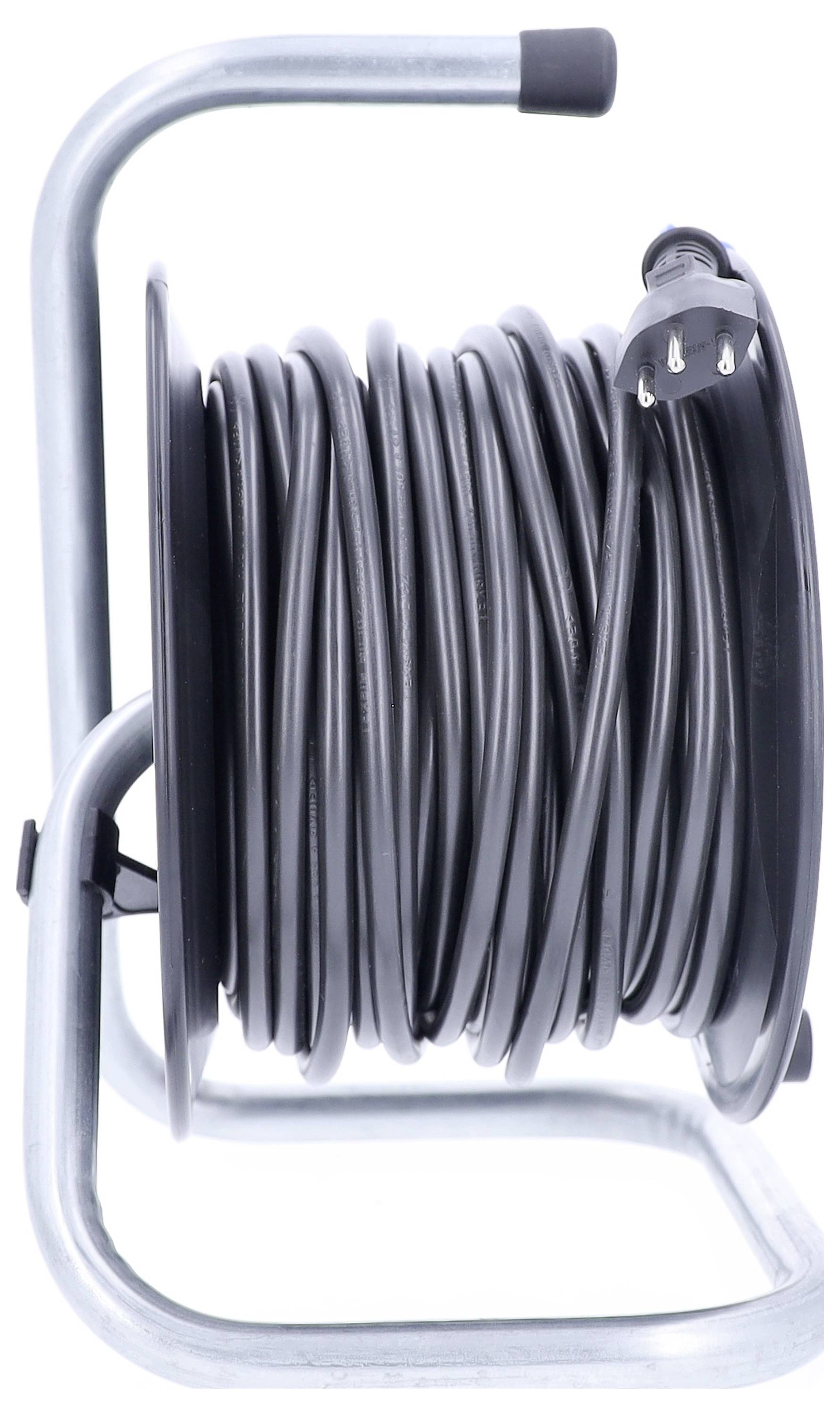 AS Schwabe 711104 Kabeltrommel 25m Schwarz