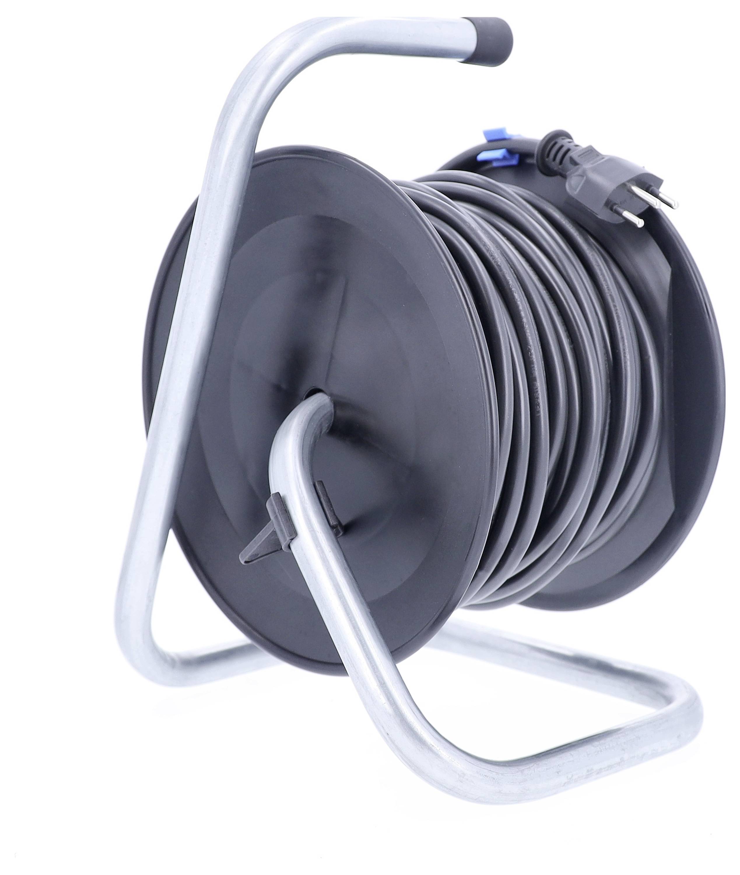 AS Schwabe 711104 Kabeltrommel 25m Schwarz