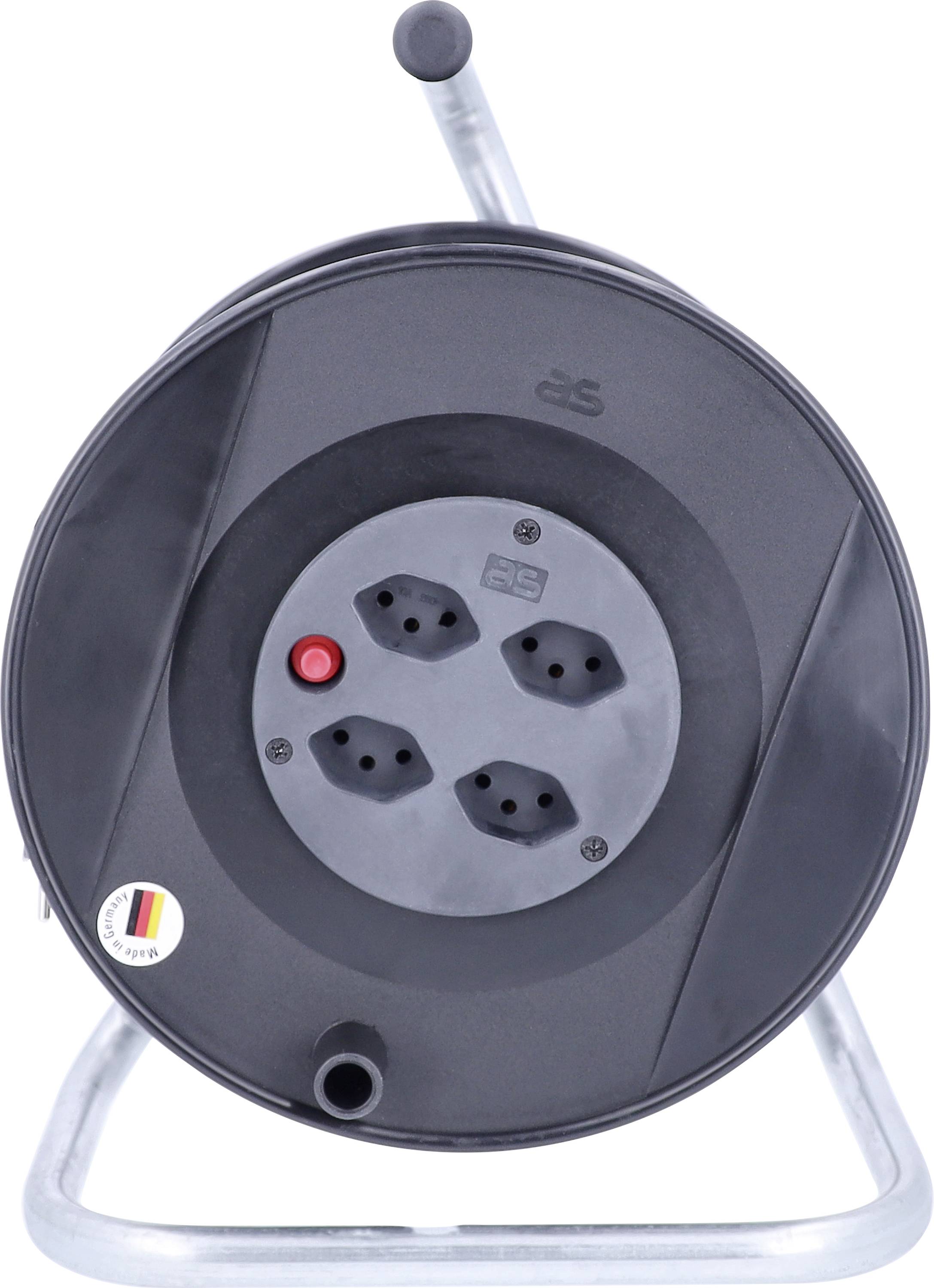 AS Schwabe 711101 Kabeltrommel 50m Schwarz