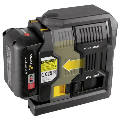 Stabila LAX 500G Kreuzlinienlaser Reichweite (max.): 40m Stabila LAX 500G Kreuzlinienlaser Reichweite (max.): 40m