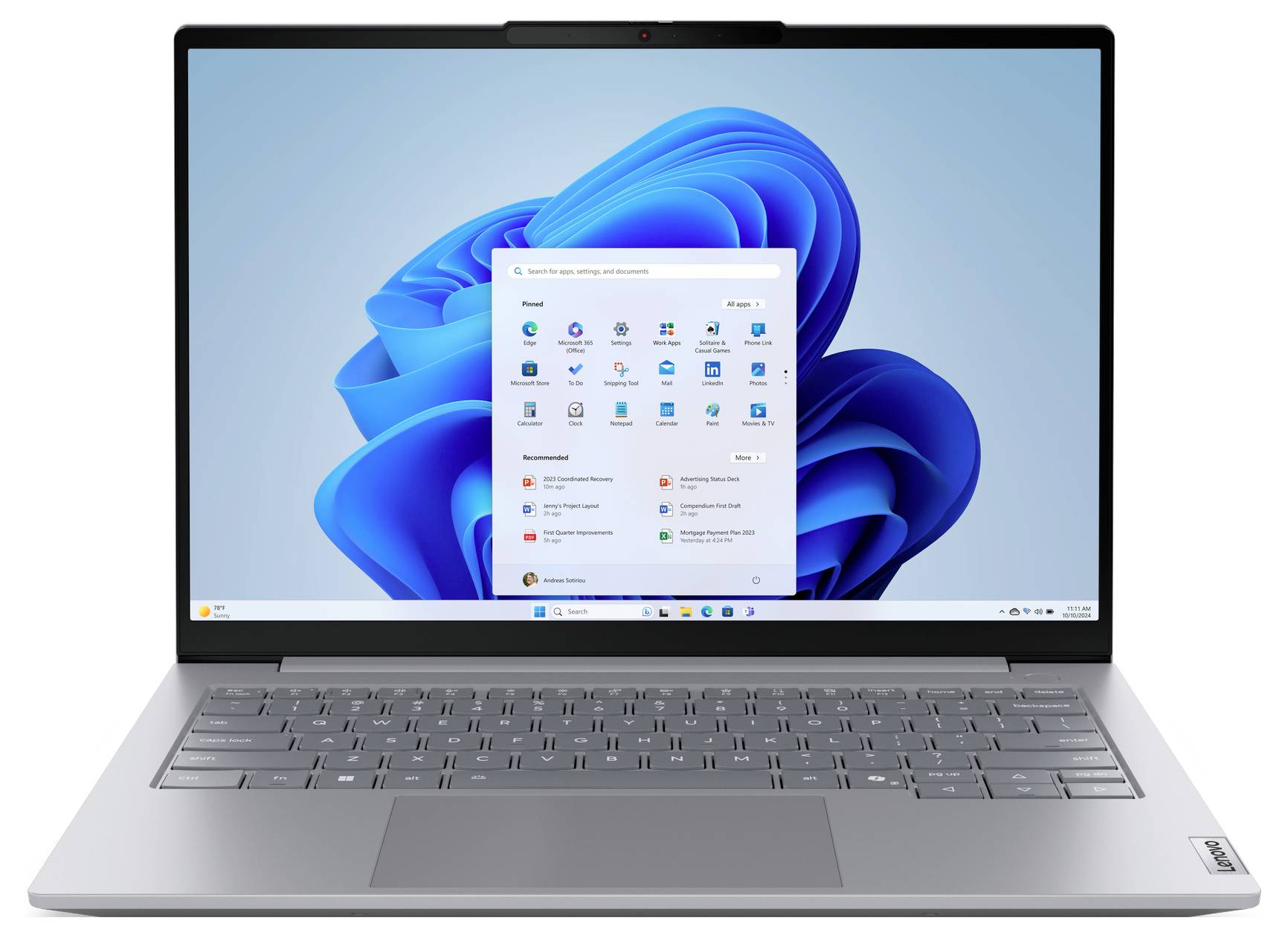 Lenovo Notebook ThinkBook 14 G8 35.6 cm (14 Zoll) WUXGA Intel® Core™ Ultra 5 (Series 2) 225U 16 GB RAM 512 GB SSD Deutsch, QWERTZ Grau 21S
