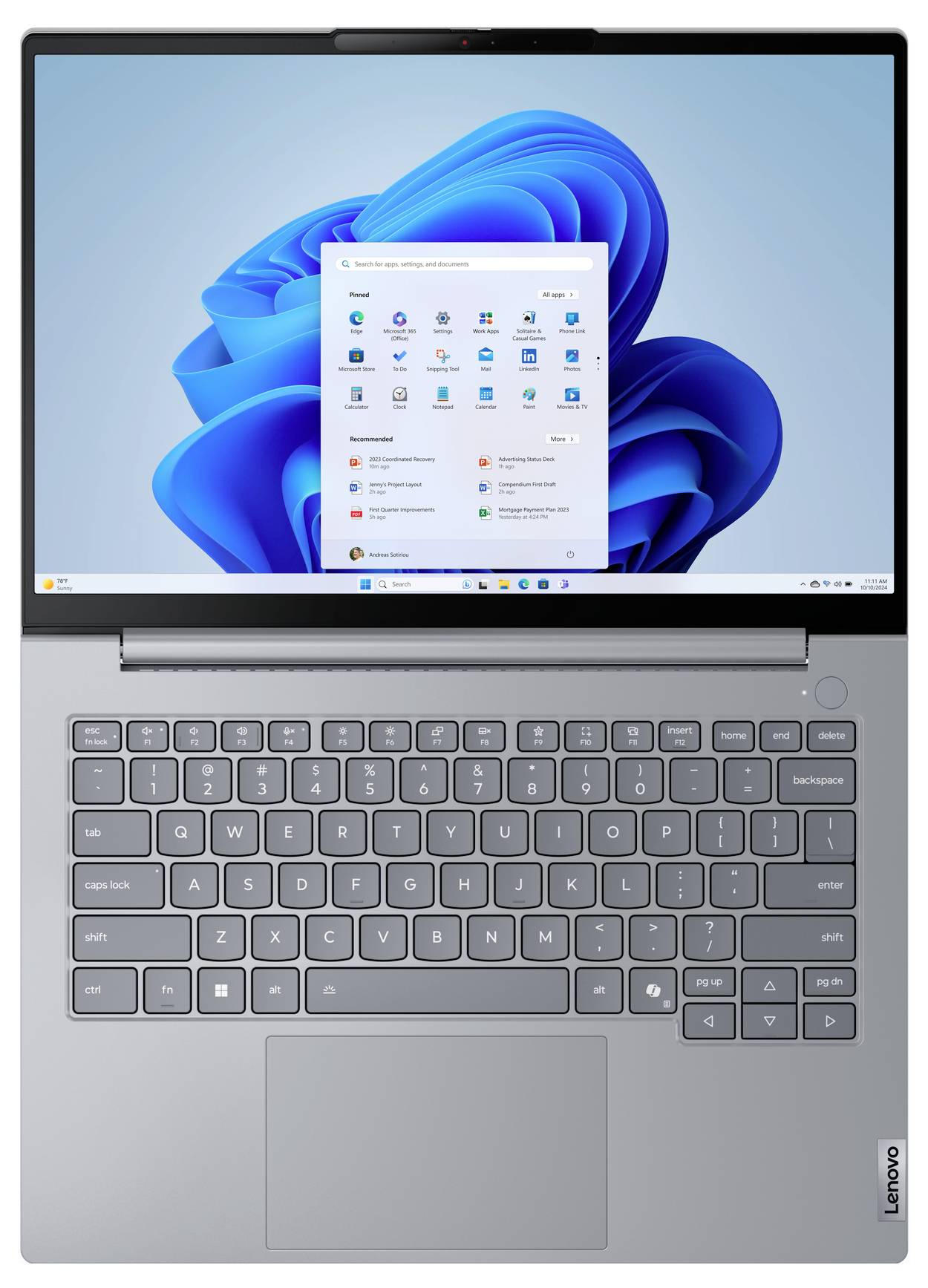 Lenovo Notebook ThinkBook 14 G8 35.6 cm (14 Zoll) WUXGA Intel® Core™ Ultra 5 (Series 2) 225U 16 GB RAM 512 GB SSD Deutsch, QWERTZ Grau 21S