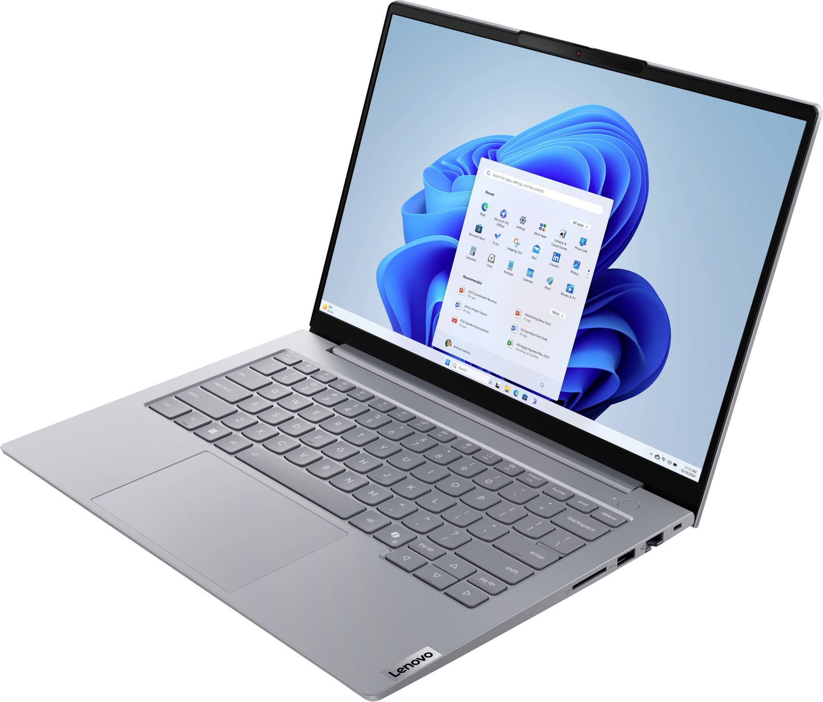 Lenovo Notebook ThinkBook 14 G8 35.6cm (14 Zoll) WUXGA Intel® Core™ Ultra 7 (Series 2) 255H 32GB RAM 1TB SSD Deutsch, QWERTZ Grau