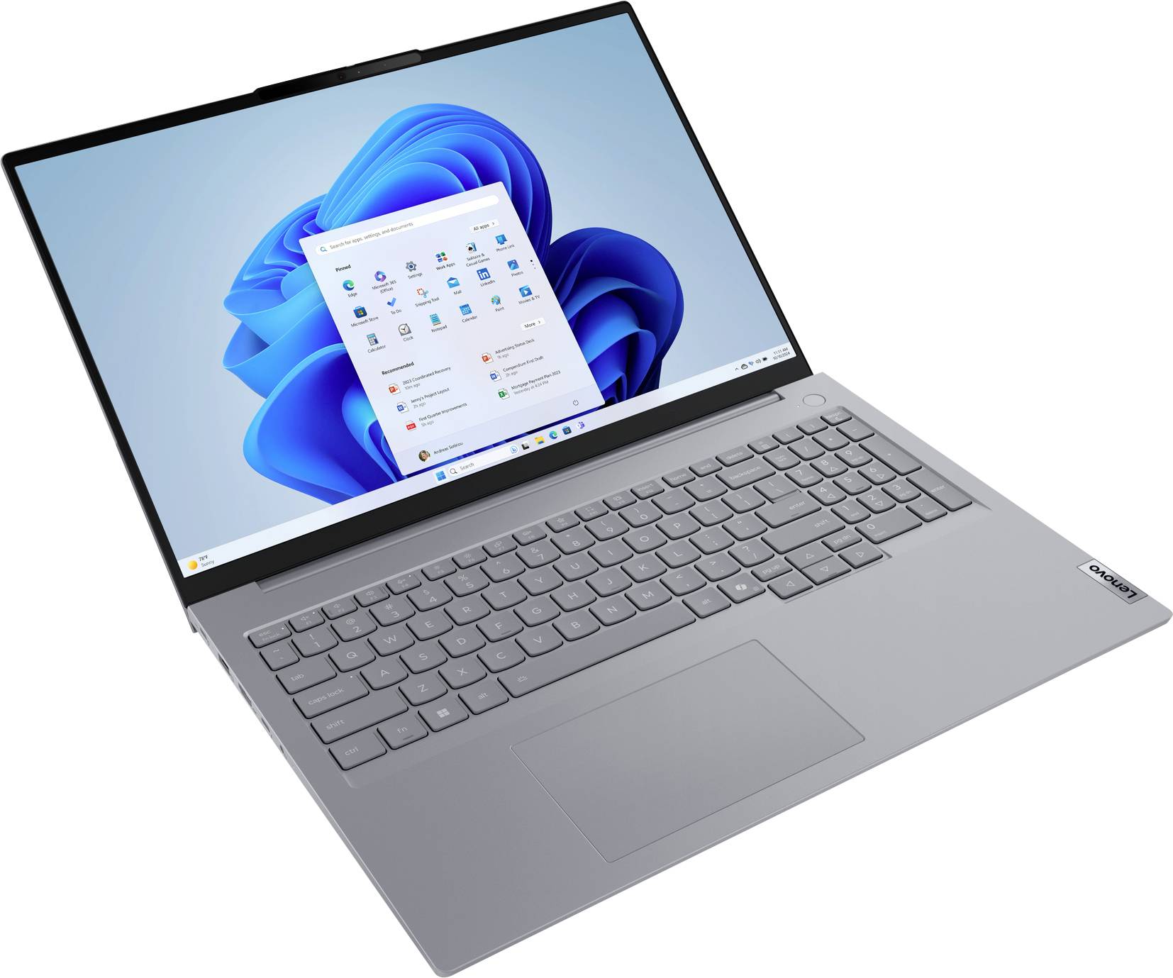 Lenovo Notebook ThinkBook 16 G8 40.6 cm (16 Zoll) WUXGA Intel® Core™ Ultra 5 (Series 2) 225U 32 GB RAM 1 TB SSD Deutsch, QWERTZ Grau 21SK0
