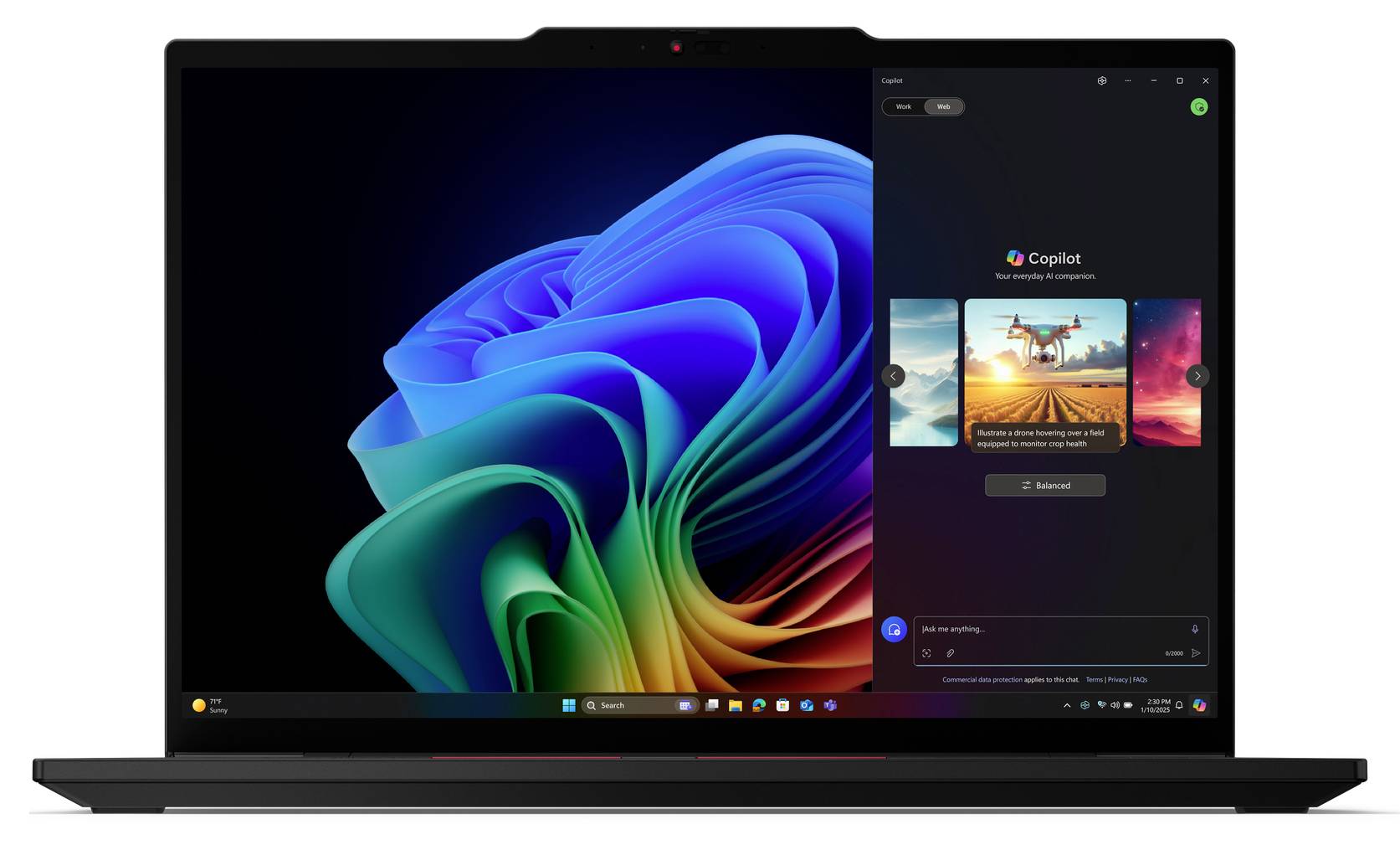 Lenovo Notebook ThinkPad T14s Gen 6 35.6 cm (14 Zoll) WUXGA Intel® Core™ Ultra 7 258V 32 GB RAM 1 TB SSD Deutsch, QWERTZ Schwarz 21QX00GVG