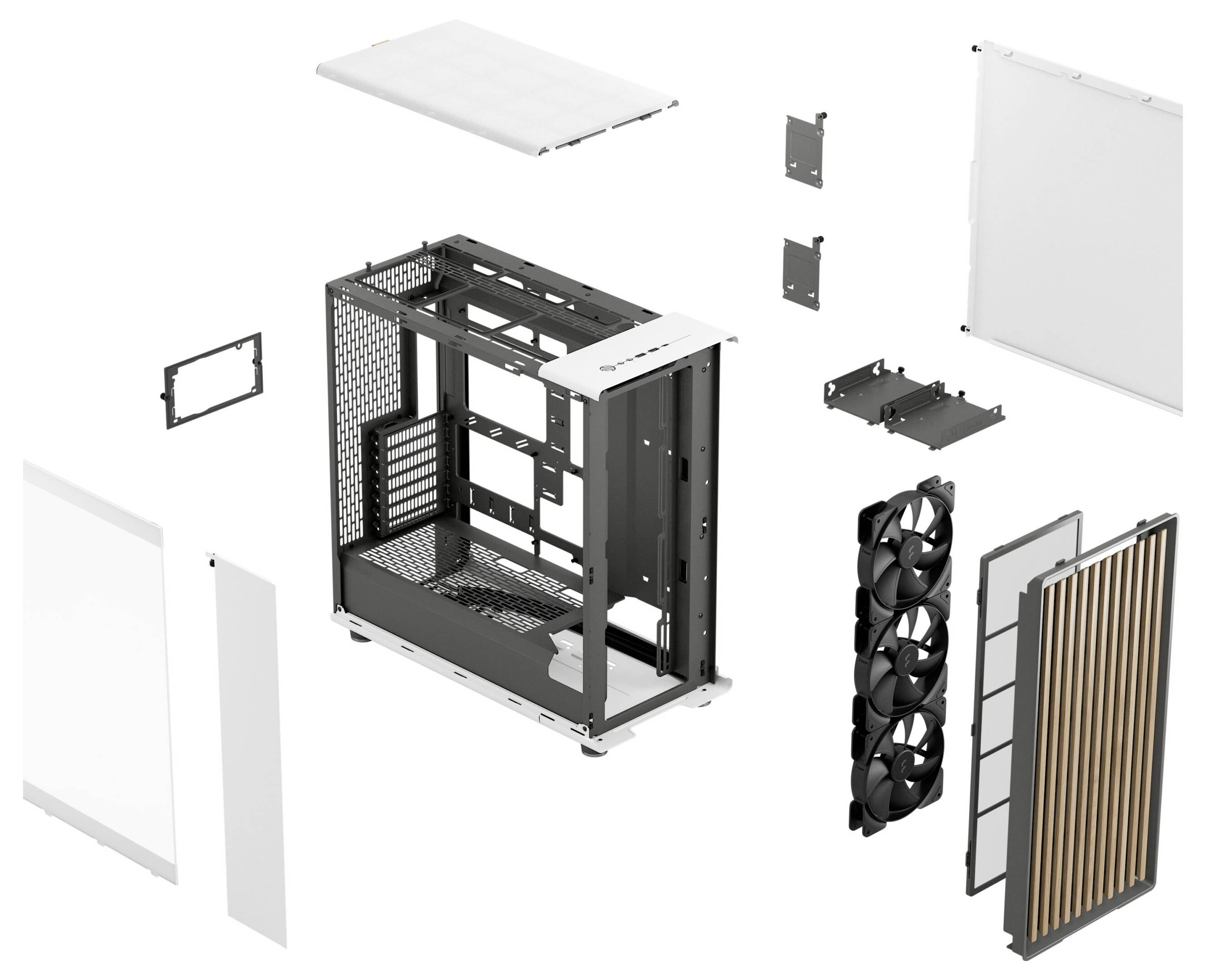 Fractal Design FRACTAL DESIGN Geh North XL RC Chalk Whi Desktop PC-Gehäuse Weiß