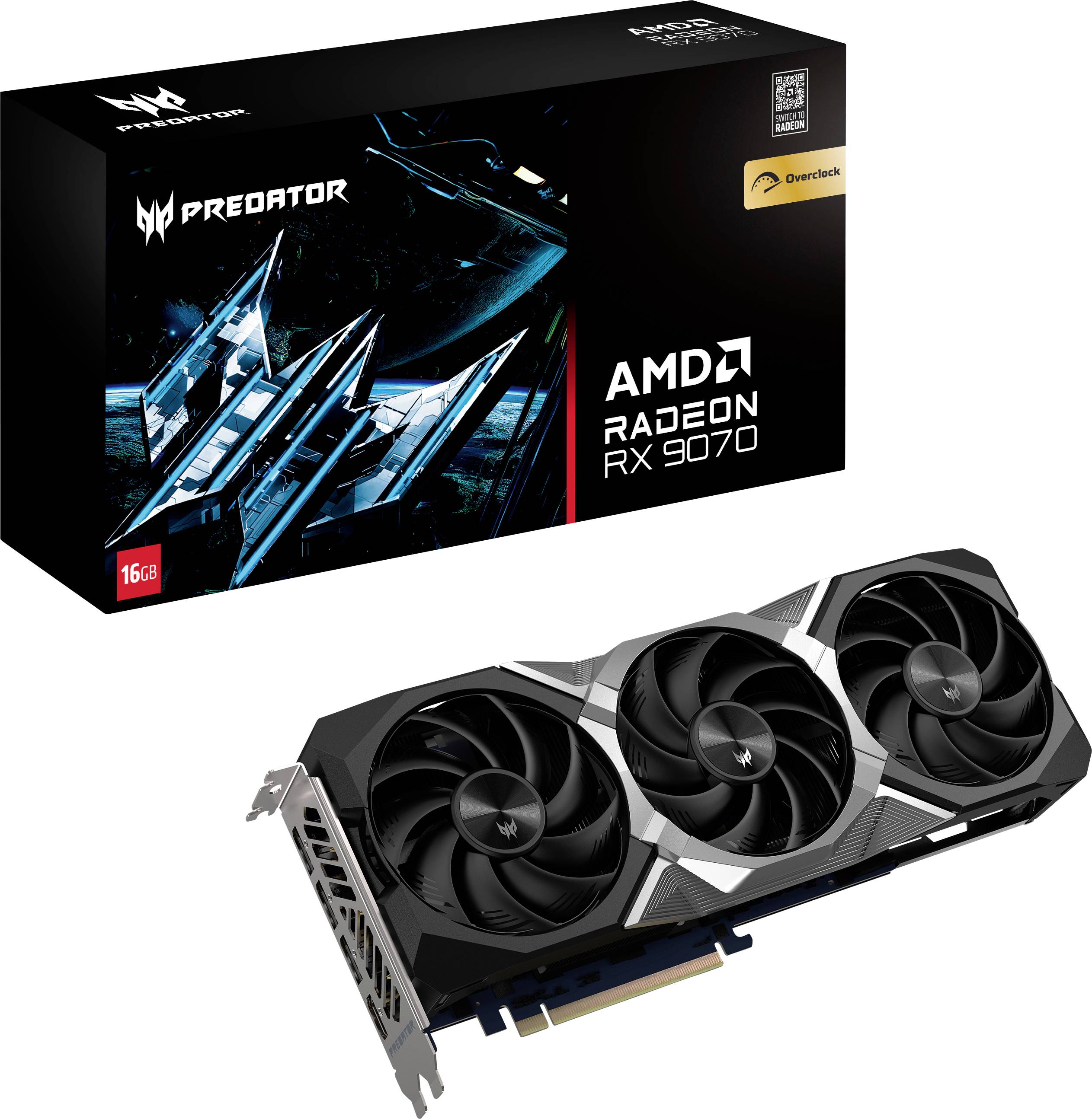 Acer Grafikkarte AMD Radeon RX 9070 Radeon RX 9070 16GB
