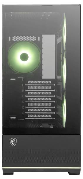 MSI MSI GEH Midi MAG PANO 110R PZ Midi-Tower PC-Gehäuse Schwarz 4 Vorinstallierte LED Lüfter