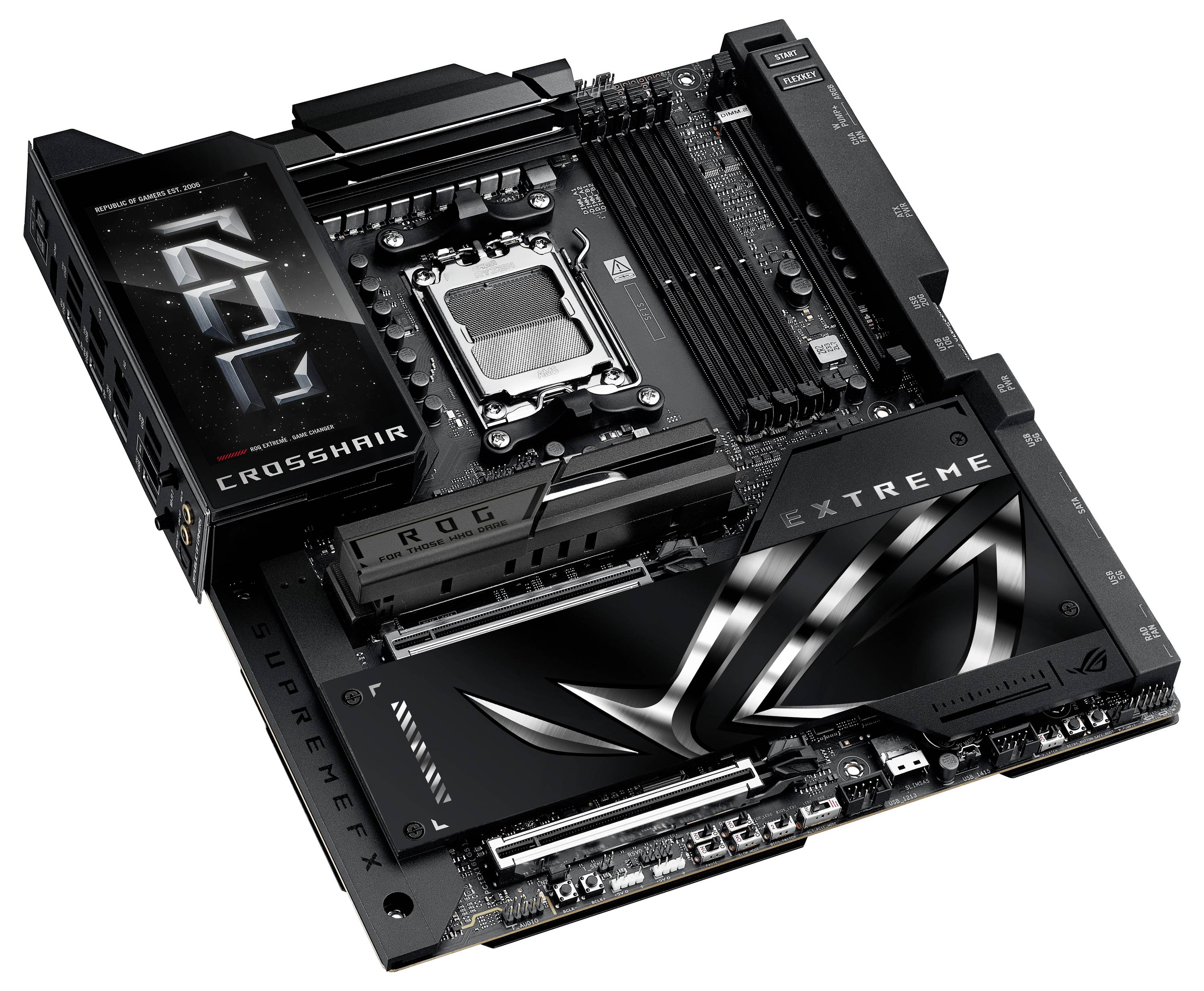 Asus MB ASUS ROG CROSSHAIR X870E EXTREME Mainboard Sockel (PC) AMD® AM5 Formfaktor (Details) E-ATX Mainboard-Chipsatz AMD® X870E