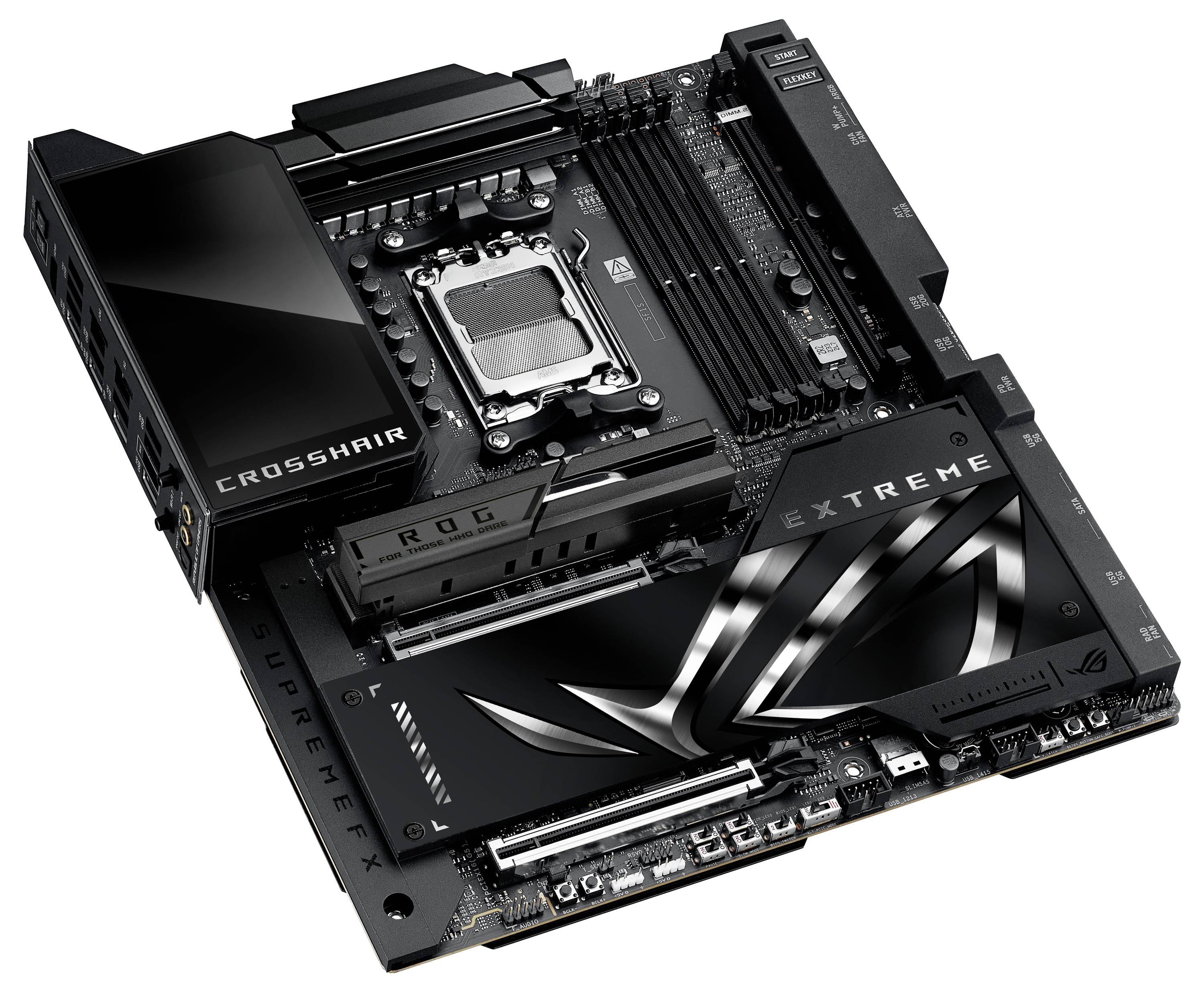 Asus MB ROG CROSSHAIR X870E EXTREME Mainboard Sockel (PC) AMD® AM5 Formfaktor (Details) E-ATX Mainboard-Chipsatz AMD® X870E