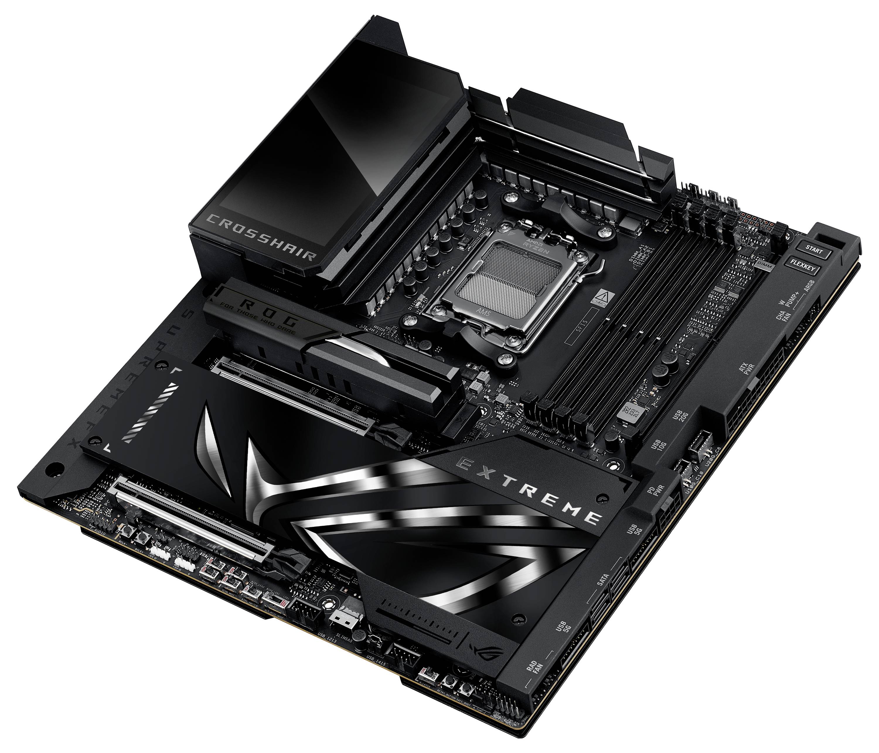 Asus MB ROG CROSSHAIR X870E EXTREME Mainboard Sockel (PC) AMD® AM5 Formfaktor (Details) E-ATX Mainboard-Chipsatz AMD® X870E