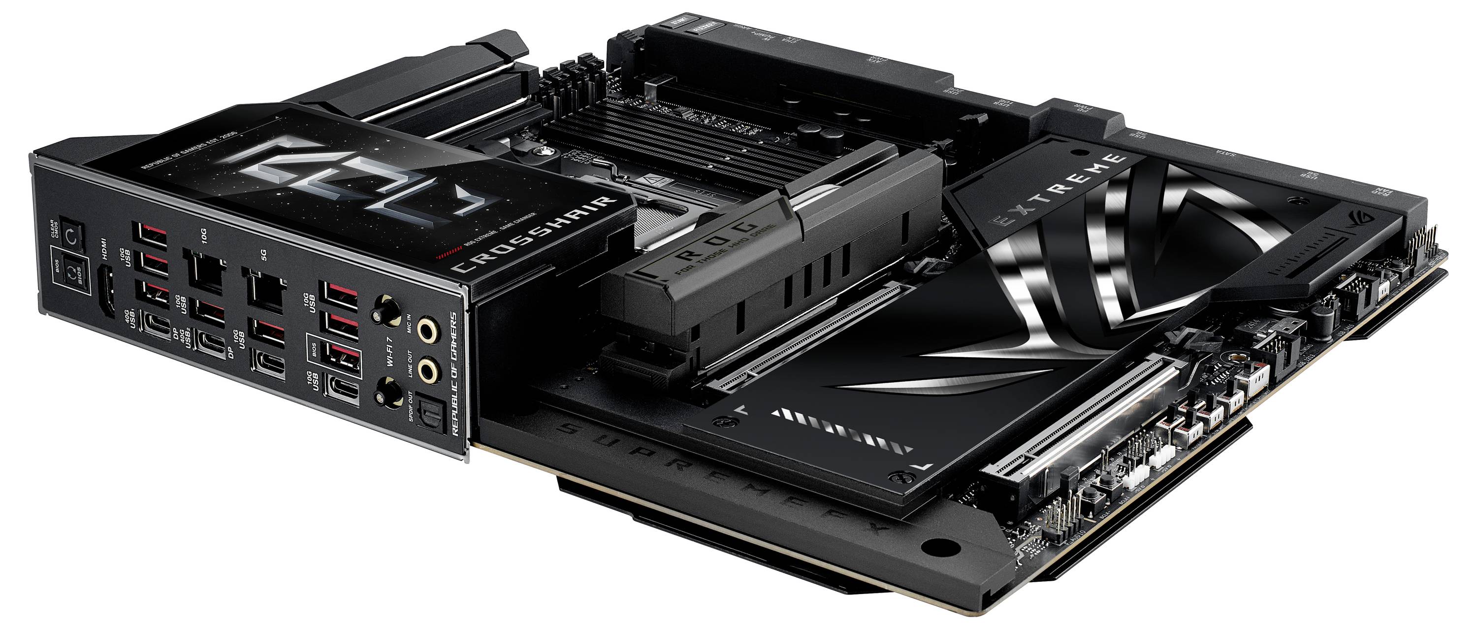 Asus MB ASUS ROG CROSSHAIR X870E EXTREME Mainboard Sockel (PC) AMD® AM5 Formfaktor (Details) E-ATX Mainboard-Chipsatz AMD® X870E
