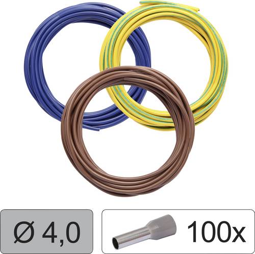 Quadrios 25CW125 Wire LiFY 4.0mm² Blue Brown Yellow-green Harmonis...