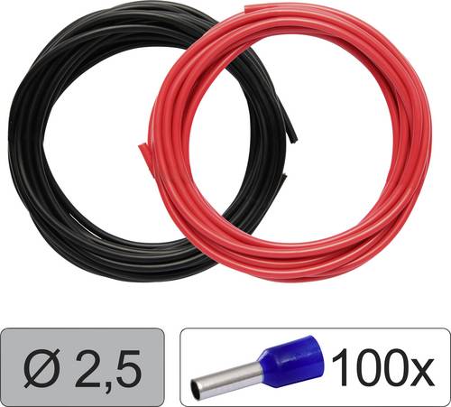 Quadrios 25CW129 Wire LiFY 2.5 mm² Red/Black Set Harmonised Certif...